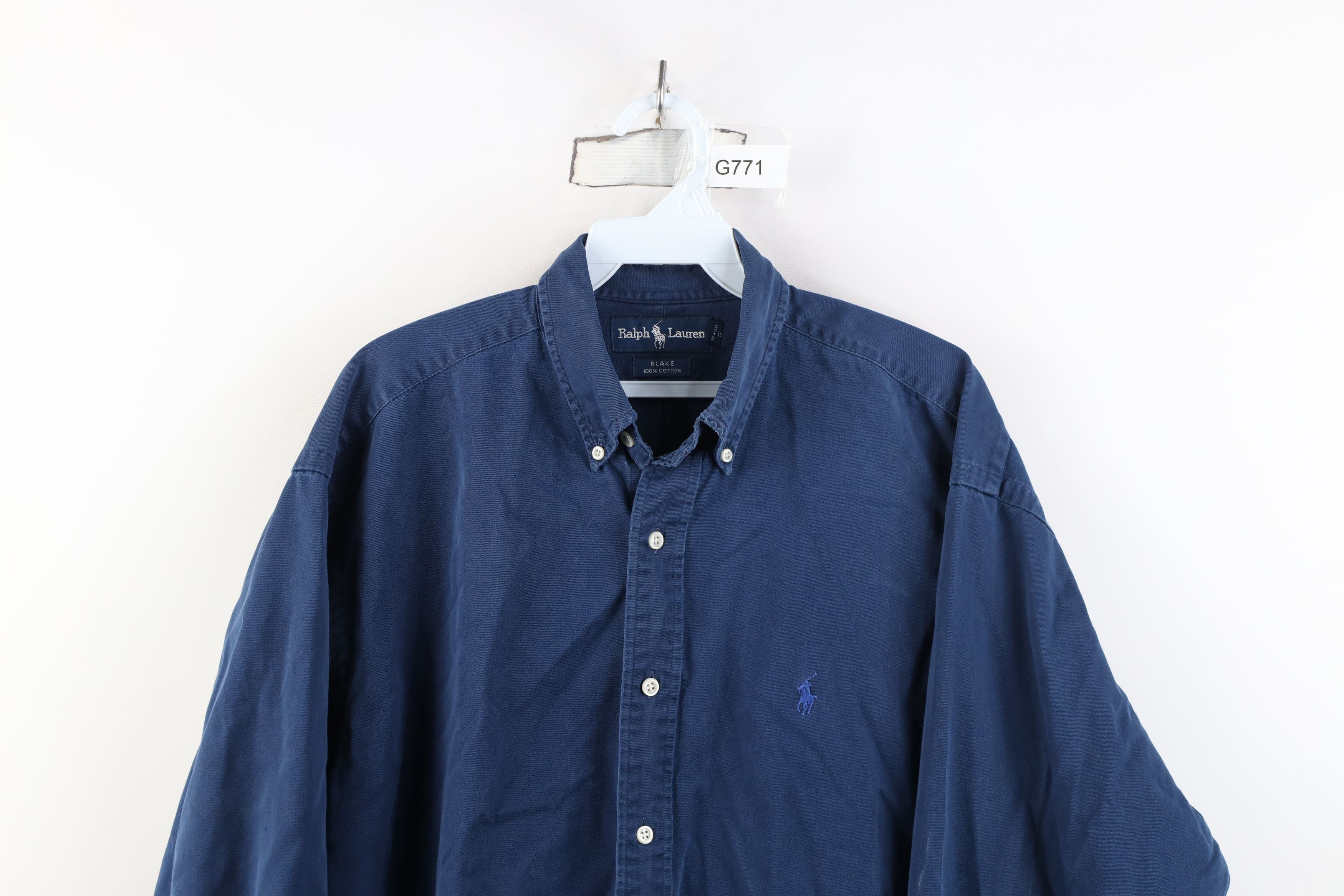 Ralph Lauren Vintage 90s Ralph Lauren Heavy Collared Button Down Shirt Size US M / EU 48-50 / 2 - 2 Thumbnail