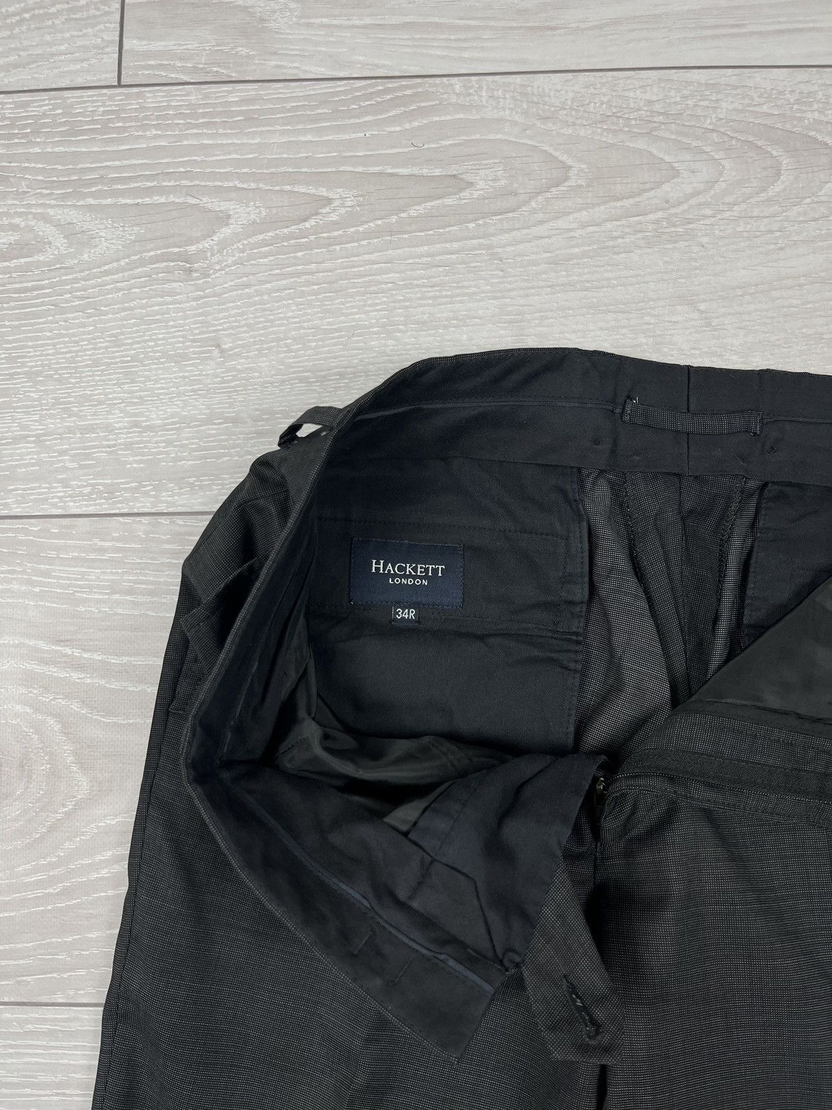 Hackett Hackett London Grey Wool Two Buttons Suit Blazer Pants Size 40R - 7 Thumbnail