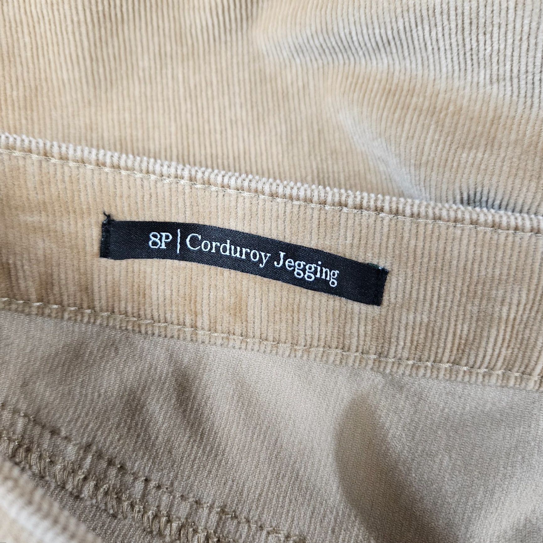 Talbots Talbots Womens Corduroy Jegging Sz 8P Tan Mid Rise Cotton Blend Pants Petite 8P Brown Womens Size 30" / US 8 / IT 44 - 7 Thumbnail