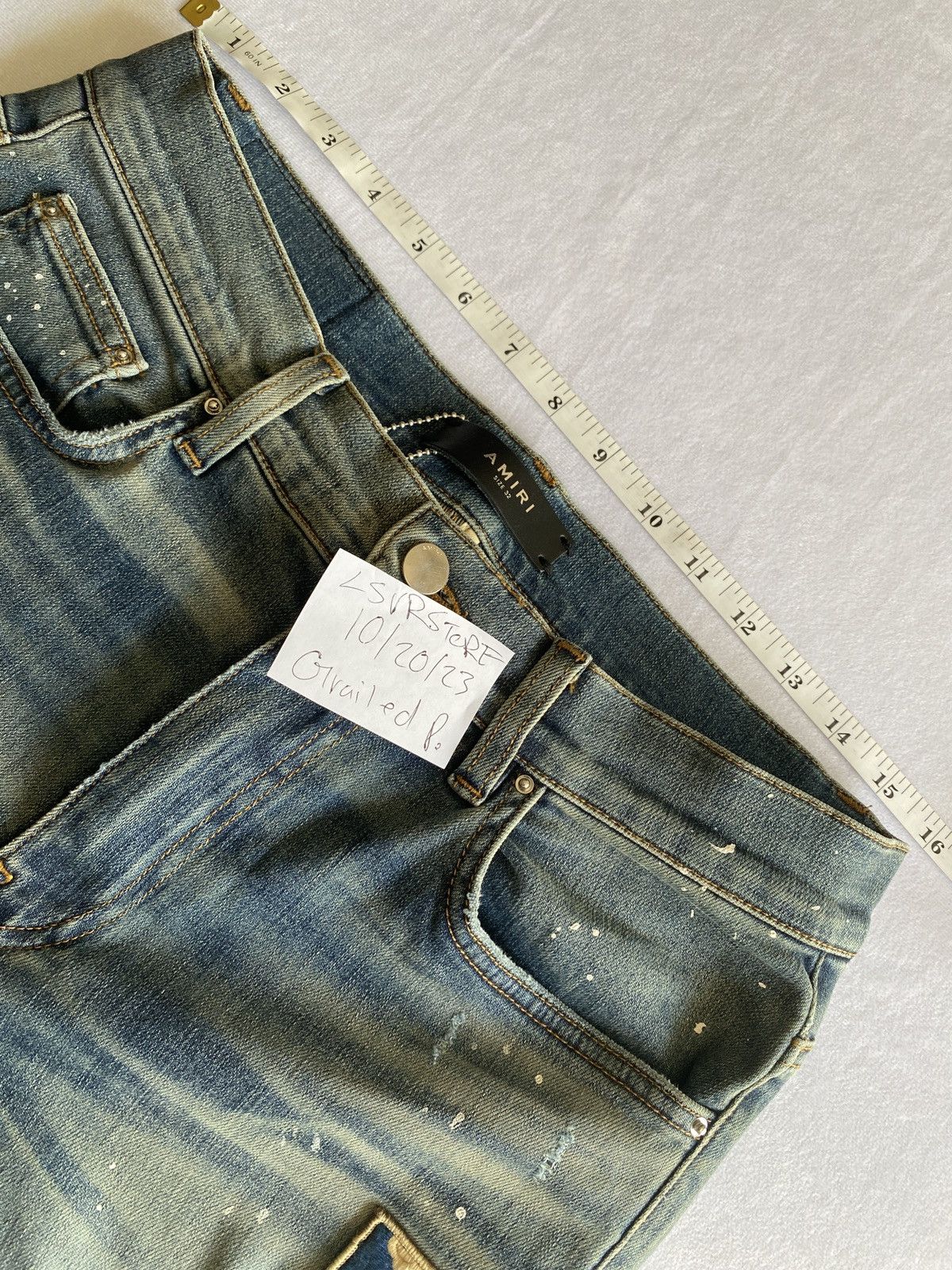 Amiri AMIRI Art Patch Medium Indigo 32 OG Rare* Size US 32 / EU 48 - 17 Thumbnail