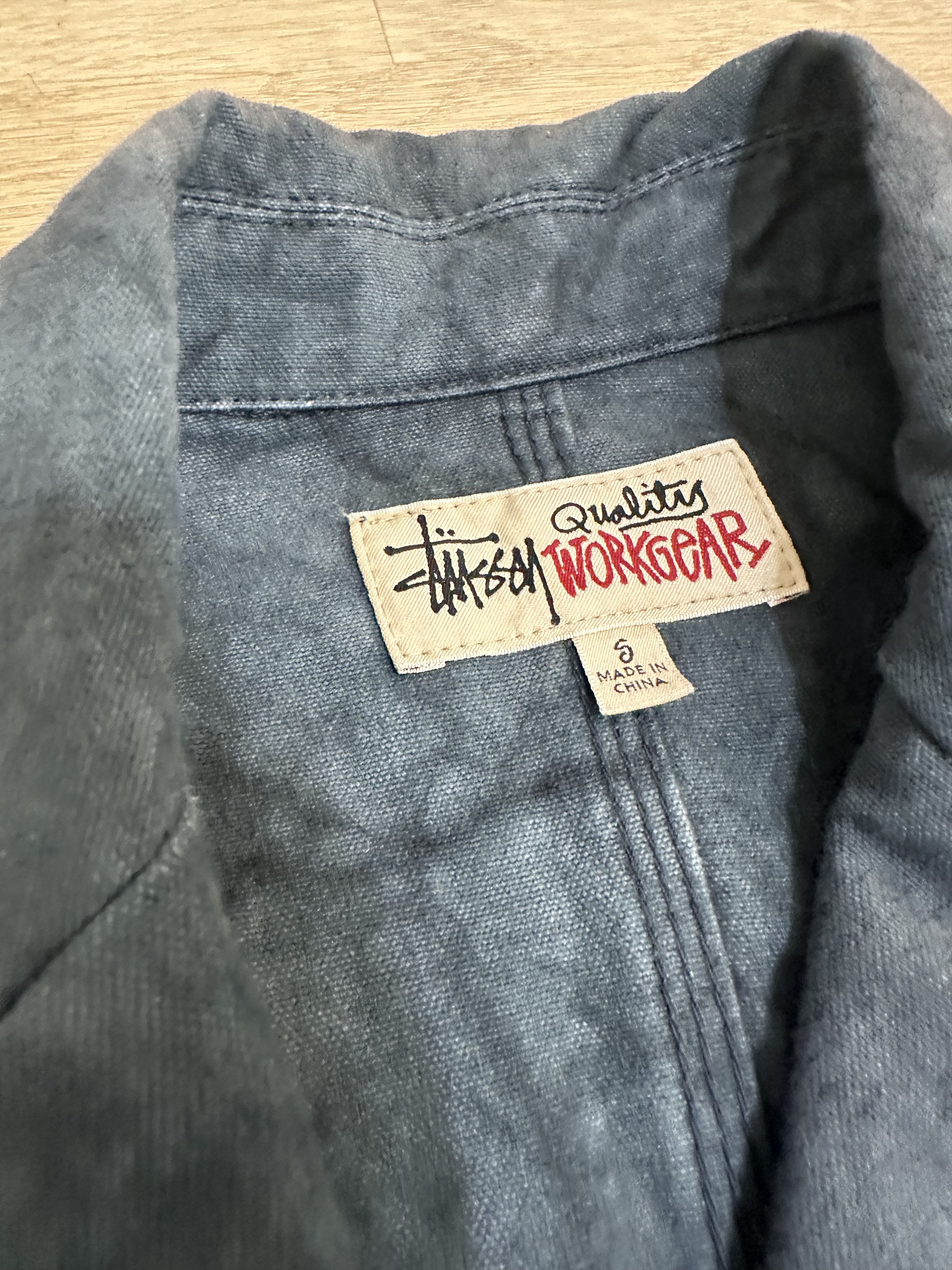 Stussy Double Breasted Canvas Blazer Size 40R - 3 Thumbnail