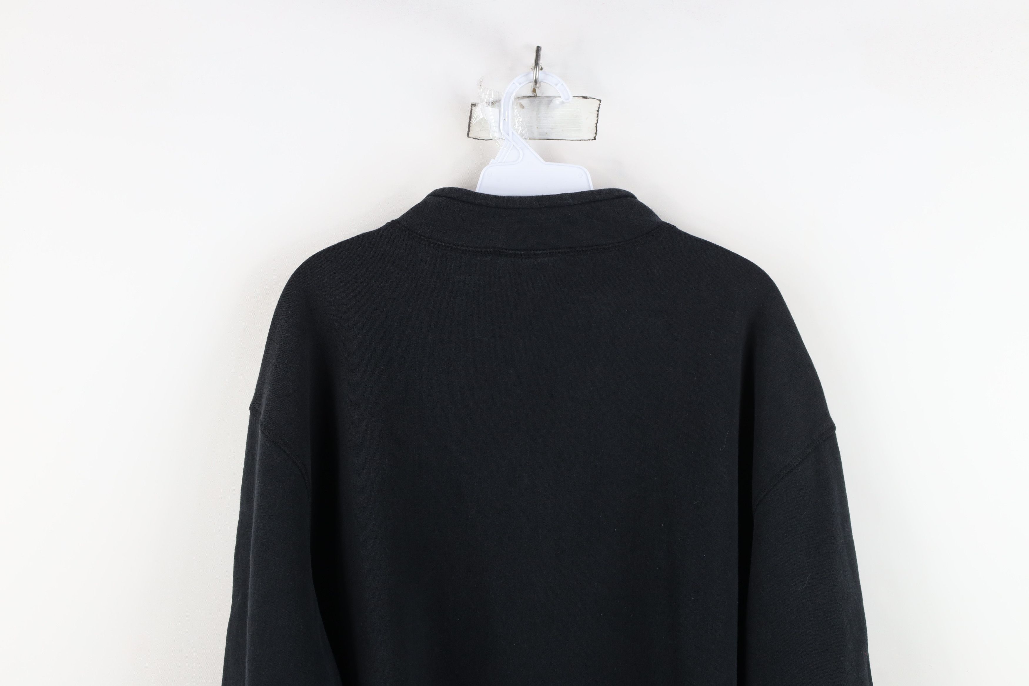 Woolrich Woolen Mills Vintage 90s Woolrich Half Zip Pullover Sweatshirt Black Size US XXL / EU 58 / 5 - 13 Thumbnail
