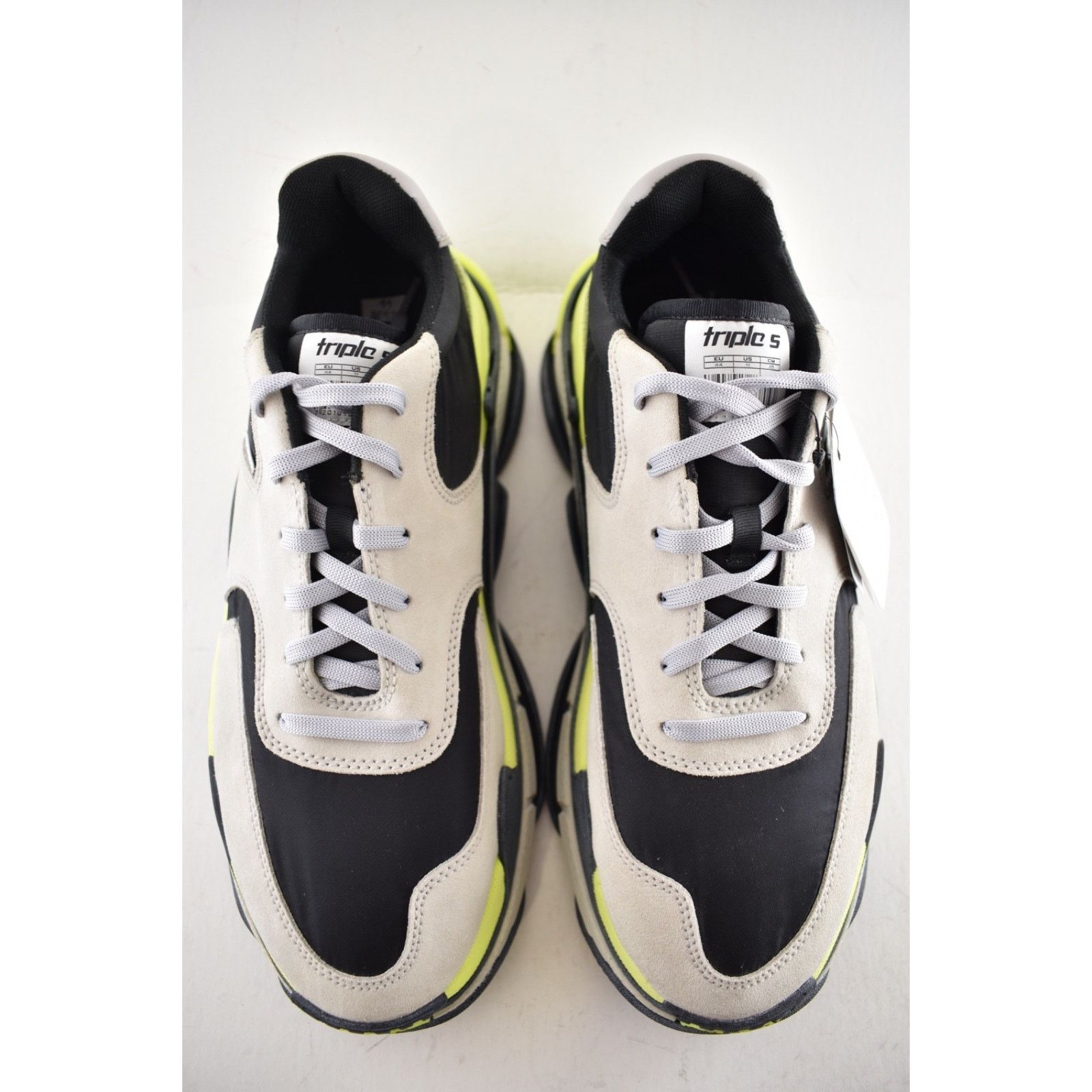 Balenciaga Balenciaga Triple S V2 Black Grey Jaune Sneaker 44 11 Size US 11 / EU 44 - 7 Thumbnail