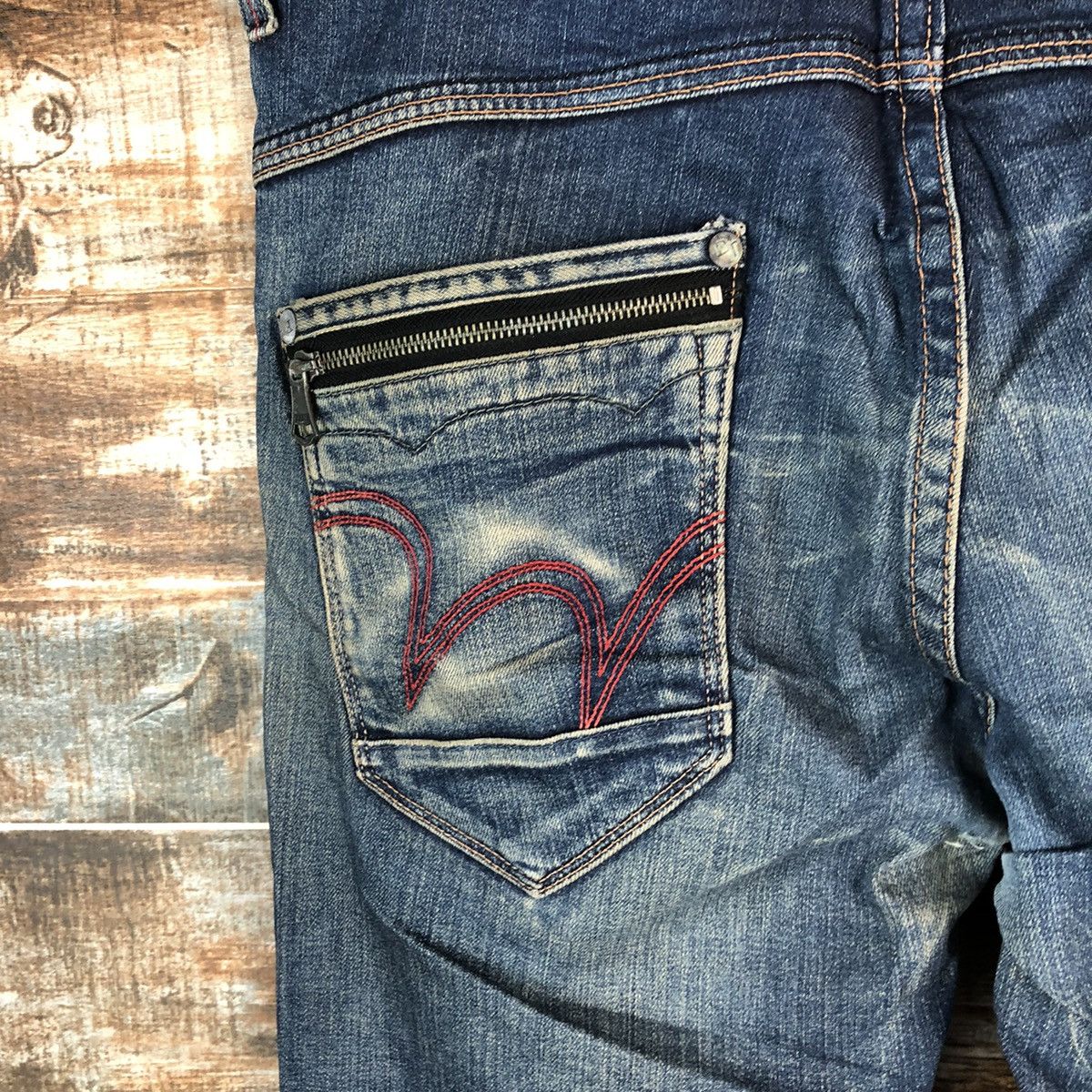 Japanese Brand DL Edwin Blue Trip Denim Pants #C174 Size US 34 / EU 50 - 15 Thumbnail