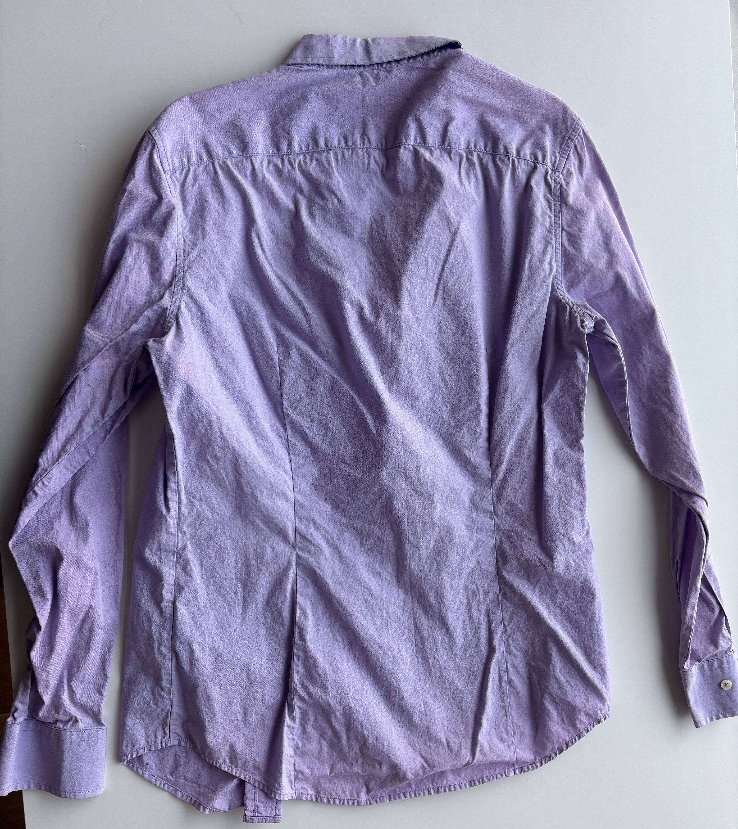 Benetton Lavender Button-Down Shirt Size US M / EU 48-50 / 2 - 5 Thumbnail