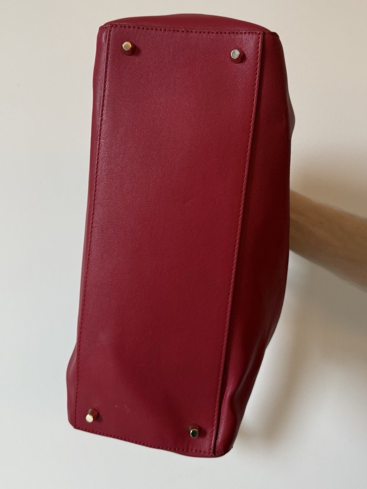 Furla Furla Twiggy Red Hand satchel Bag Leather 2 Way Tote Bag Size ONE SIZE - 16 Thumbnail