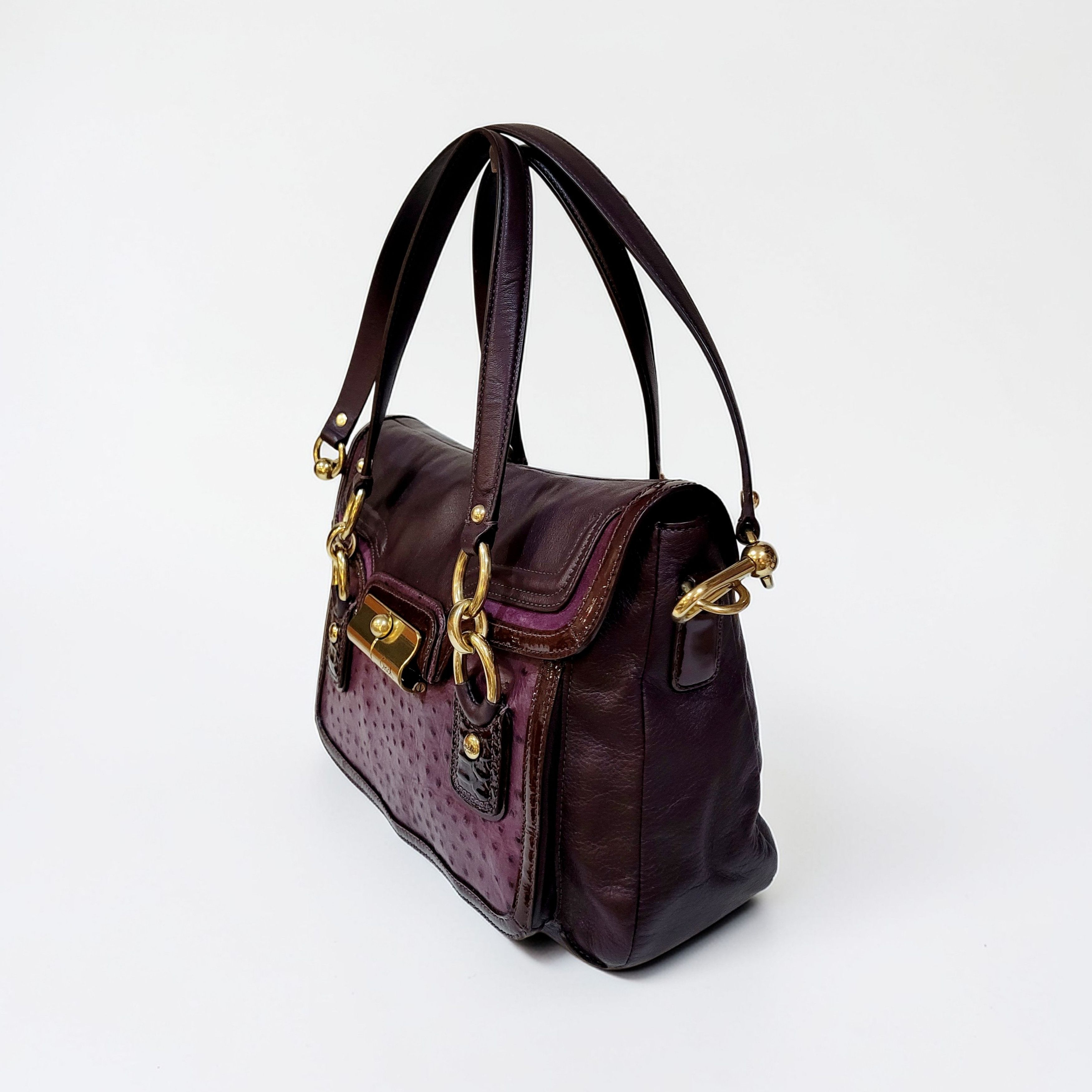 Coach Coach Kristin Spectator Ostrich Embossed Leather Satchel Size ONE SIZE - 4 Thumbnail
