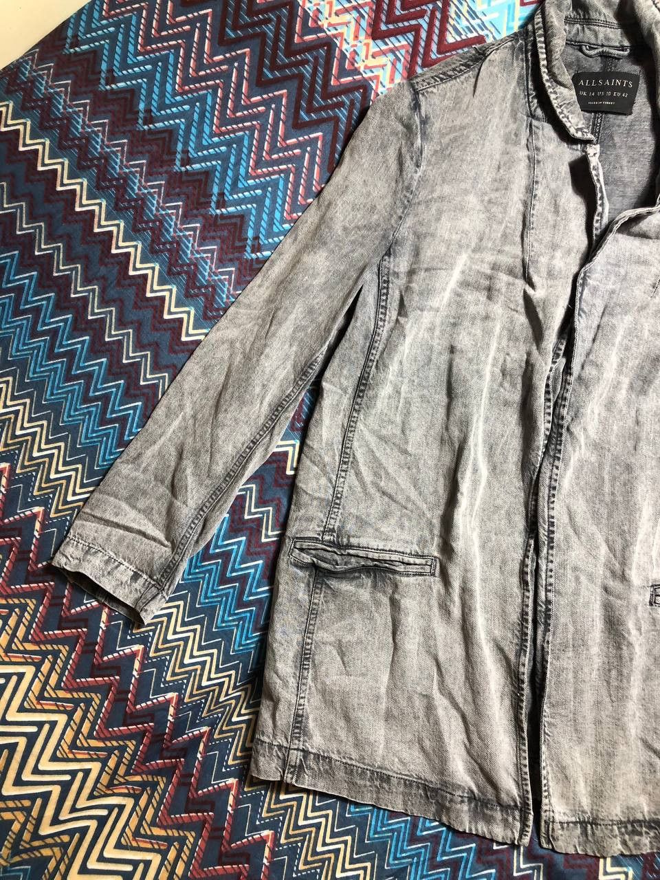 Allsaints × Vintage Vintage Avant Garde Allsaints Nylon Bomber Jacket Size US M / EU 48-50 / 2 - 10 Thumbnail