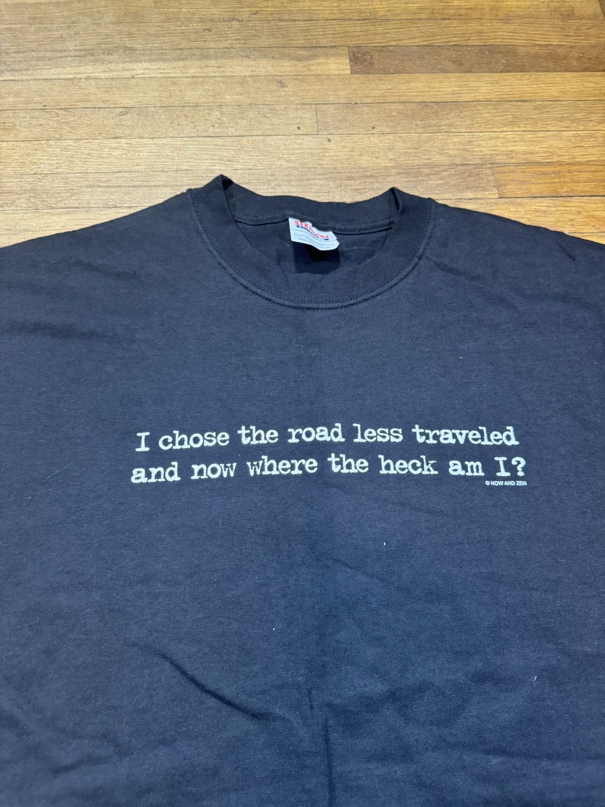 Vintage Vintage I Chose the Road Less Traveled Shirt Size US XL / EU 56 / 4 - 3 Thumbnail