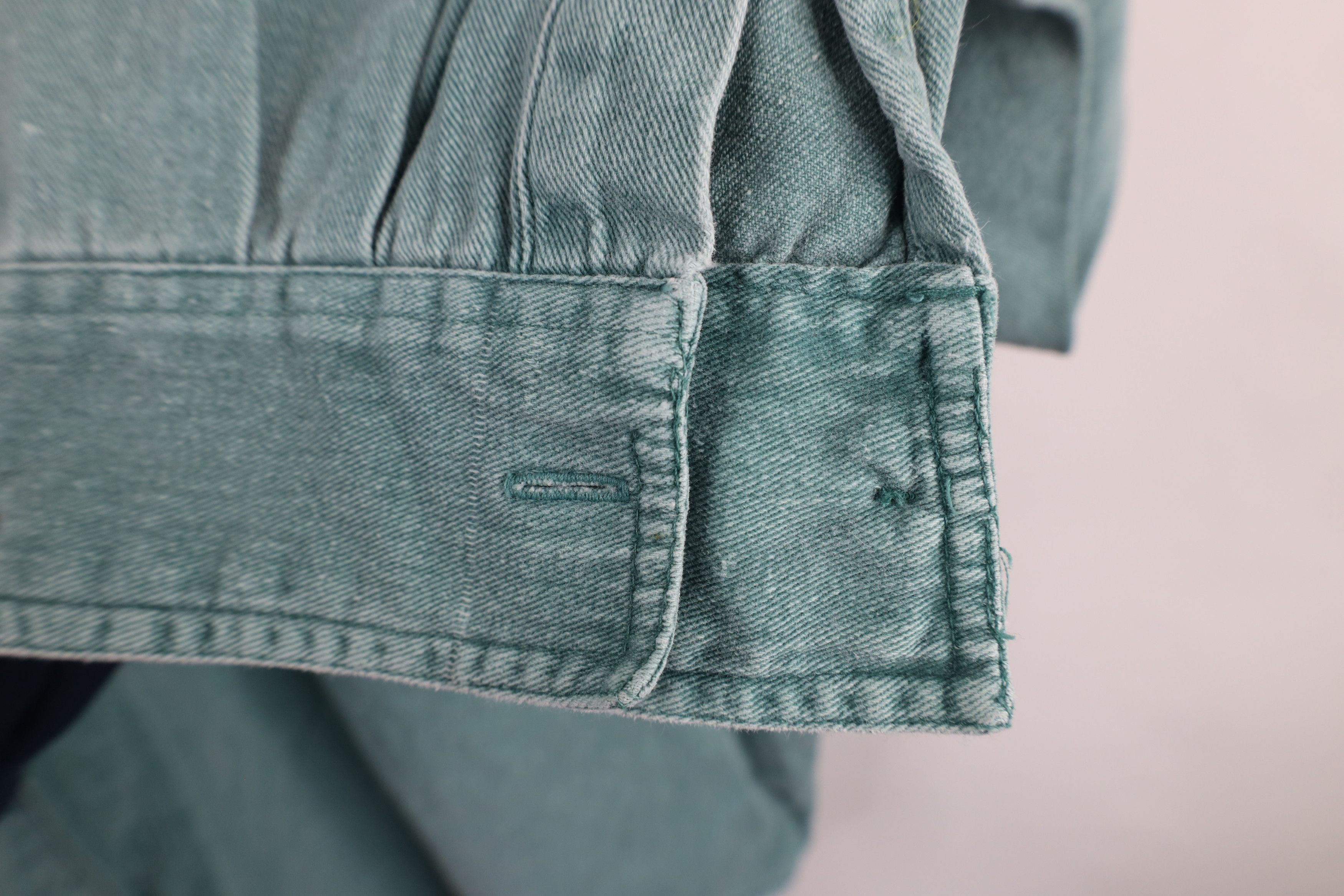Vintage Vintage 90s Streetwear Denim Jean Button Down Shirt Size US L / EU 52-54 / 3 - 6 Thumbnail