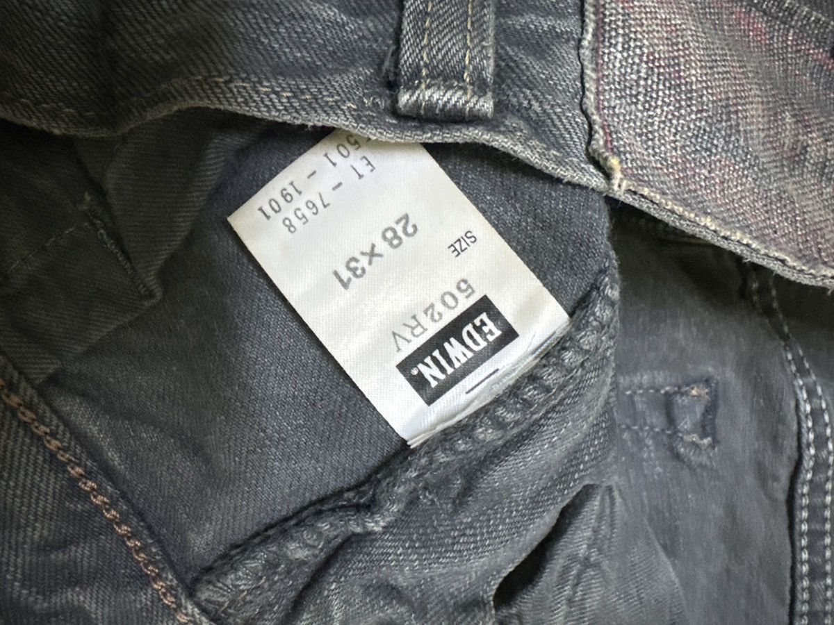 Edwin × Hysteric Glamour Vintage Edwin 502 Studs Skull Distressed Denim Size US 30 / EU 46 - 17 Thumbnail