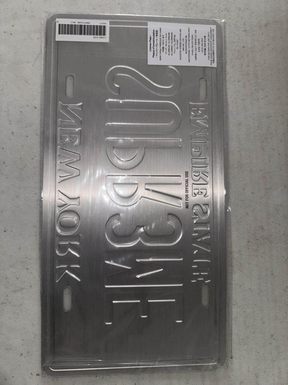 Supreme Supreme License Plate Size ONE SIZE - 4 Thumbnail