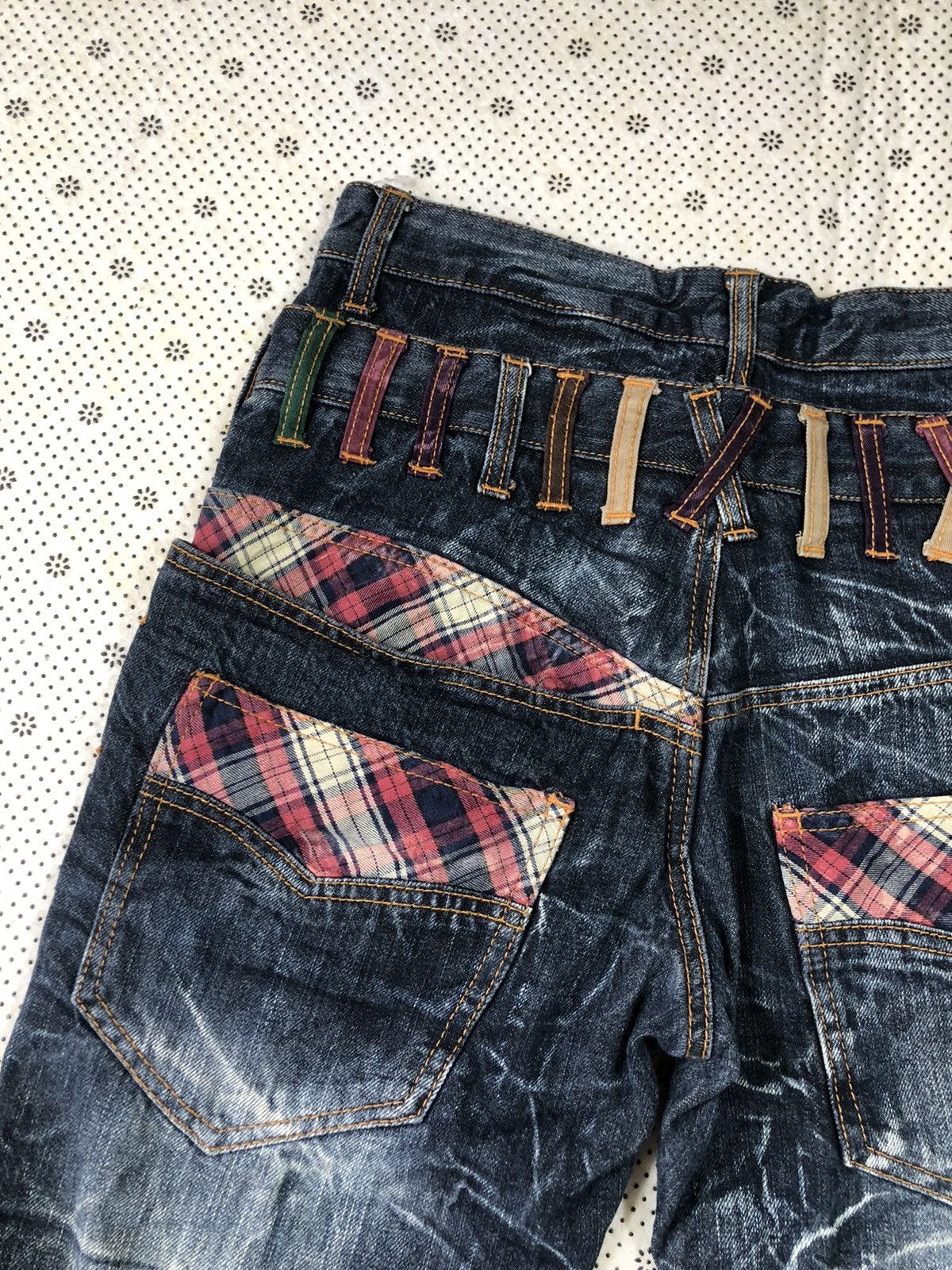 Hysteric Glamour × Japanese Brand Nylaus flared bondage jeans Size US 31 - 15 Thumbnail