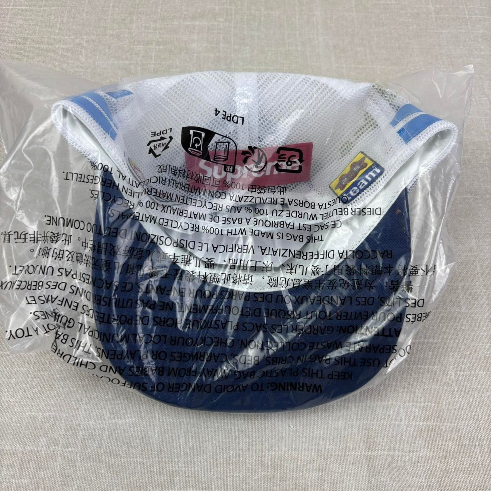 Supreme 🧽 Supreme x Spongebob Squarepants Mesh Back 6-Panel “Navy” Size ONE SIZE - 4 Thumbnail