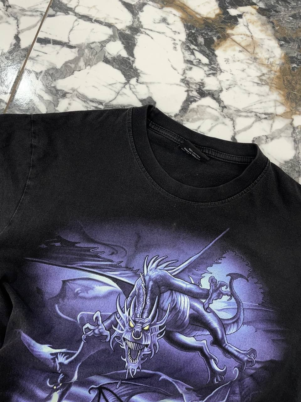Other Doc Blac Y2K Vintage T-Shirt–Black with Purple Dragon on Size US M / EU 48-50 / 2 - 5 Thumbnail