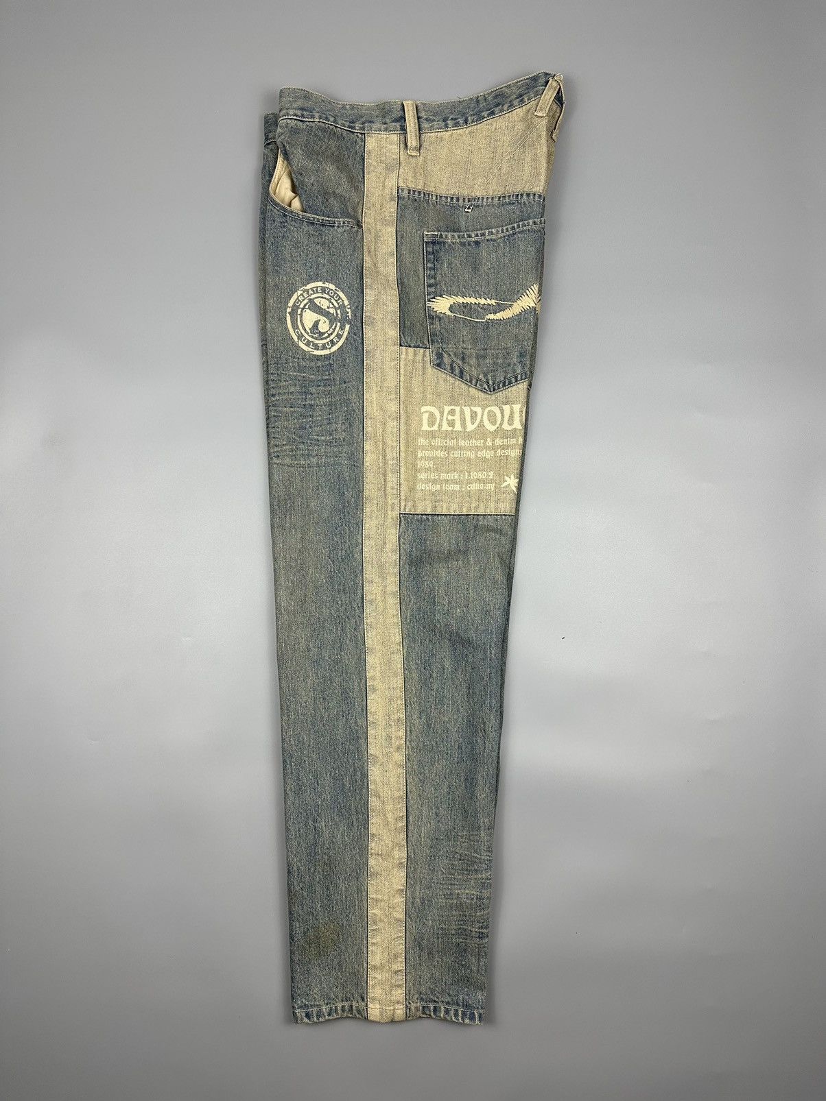 Other VINTAGE DAVOUCCI BAGGY JEANS Size US 36 / EU 52 - 4 Thumbnail