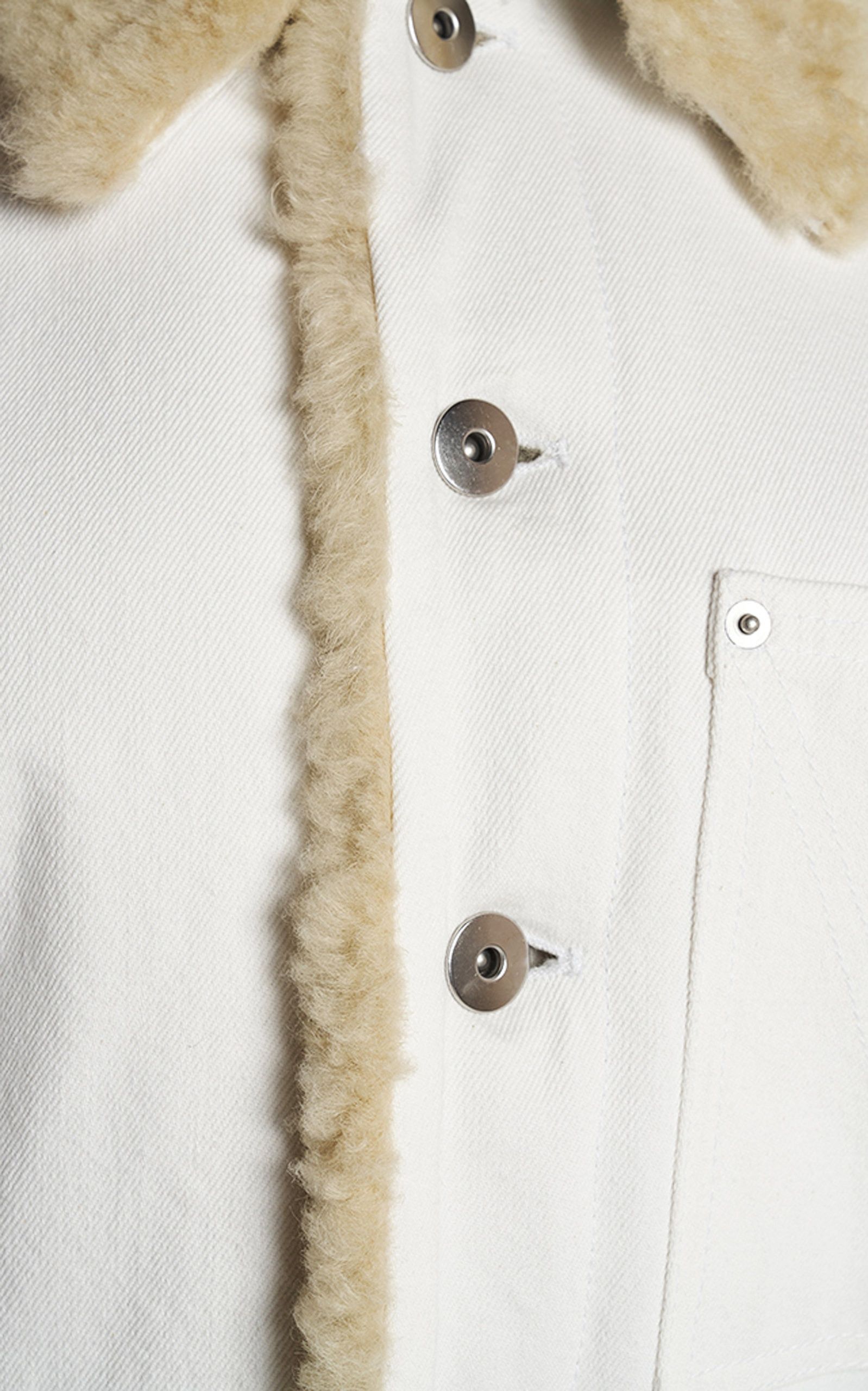 Bottega Veneta o1loc1c0824 708212 Jacket in White Size M / US 6-8 / IT 42-44 - 6 Thumbnail
