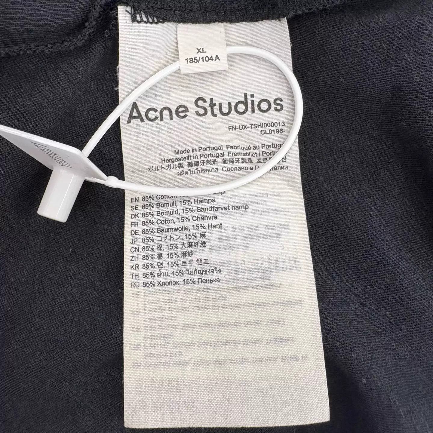 Acne Studios Acne Studios FW22 1996 Faded Black Crewneck Tee XL Size US XL / EU 56 / 4 - 4 Thumbnail
