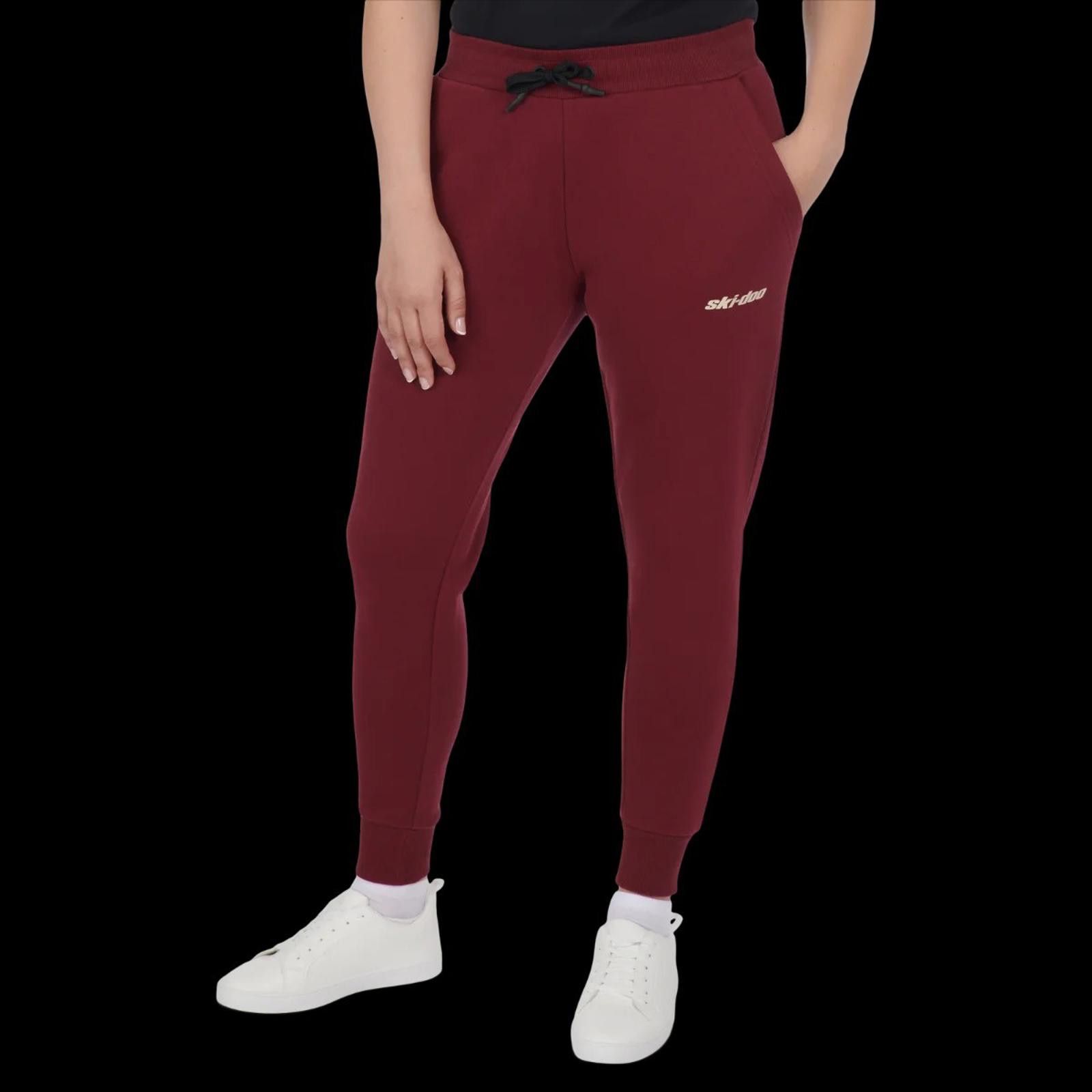 Ski-Doo Ski-Doo Women's Signature Sweatpants, Wine, L Size ONE SIZE - 3 Thumbnail