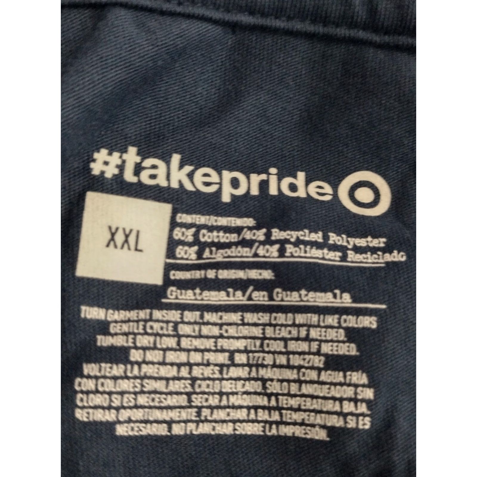 Vintage #takepride Adult IgualDaD Equality T-Shirt Blue XXL - Unisex Shirt, Crew Neck, Short Sleeve, Graphic Print, Logo Accent, 90s Theme? Size US XXL / EU 58 / 5 - 6 Thumbnail