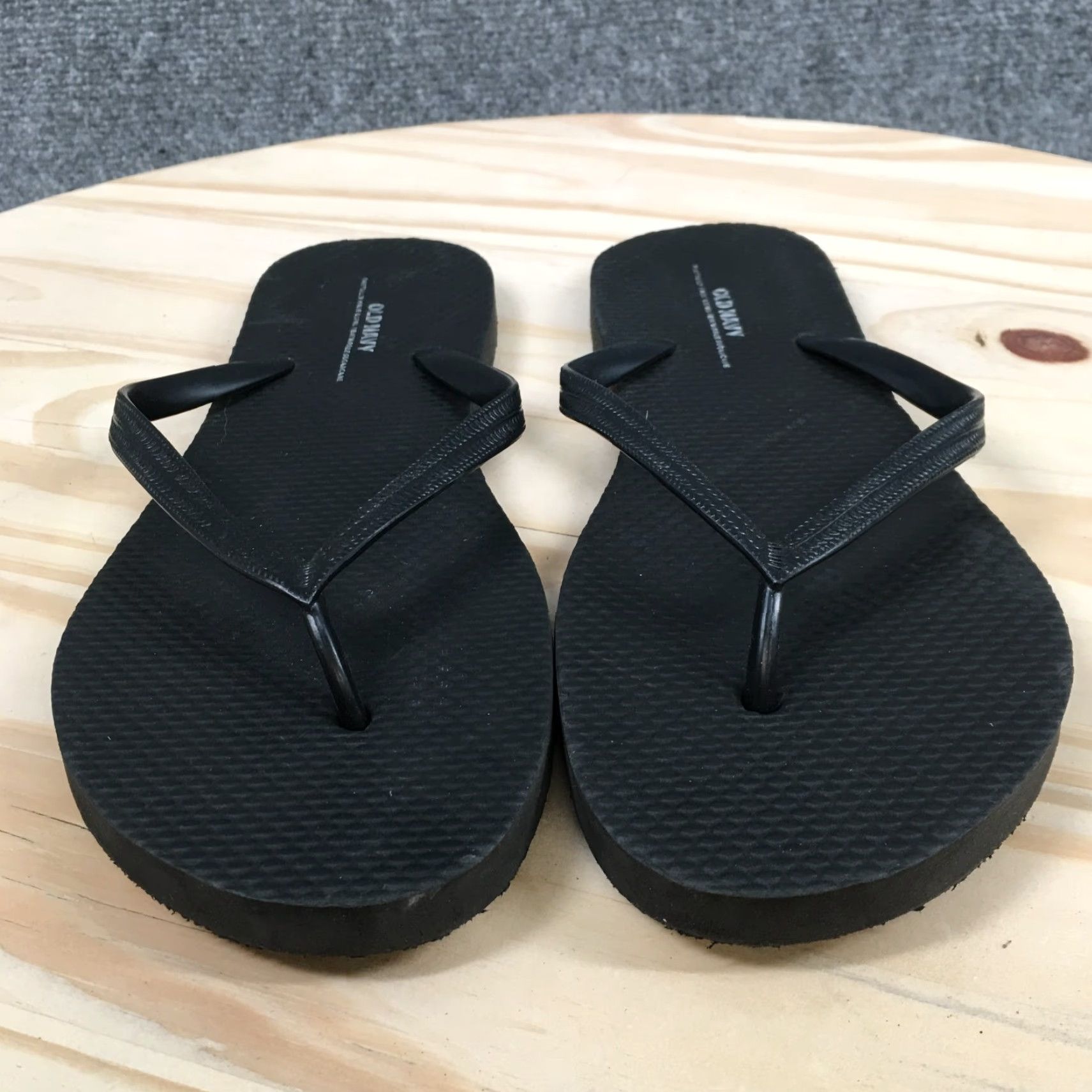Old Navy Old Navy Sandals Womens 8 Flip Flop Black Slip On Open Toe Casual Comfort Flats Size US 8 / IT 38 - 4 Thumbnail