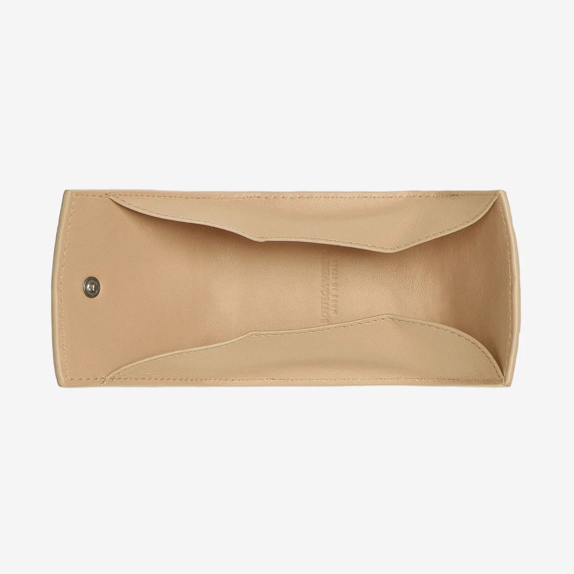 Bottega Veneta o1loc1c0325 Size: OS / 596579 Folded Coin Purse in Beige Size ONE SIZE - 2 Thumbnail