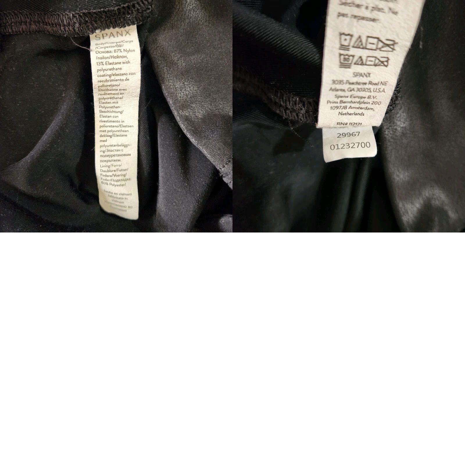 Spanx Spanx Spanxshape Faux Leather High Rise Leggings | L | Black Womens Size 36" / US 14 / IT 50 - 8 Thumbnail