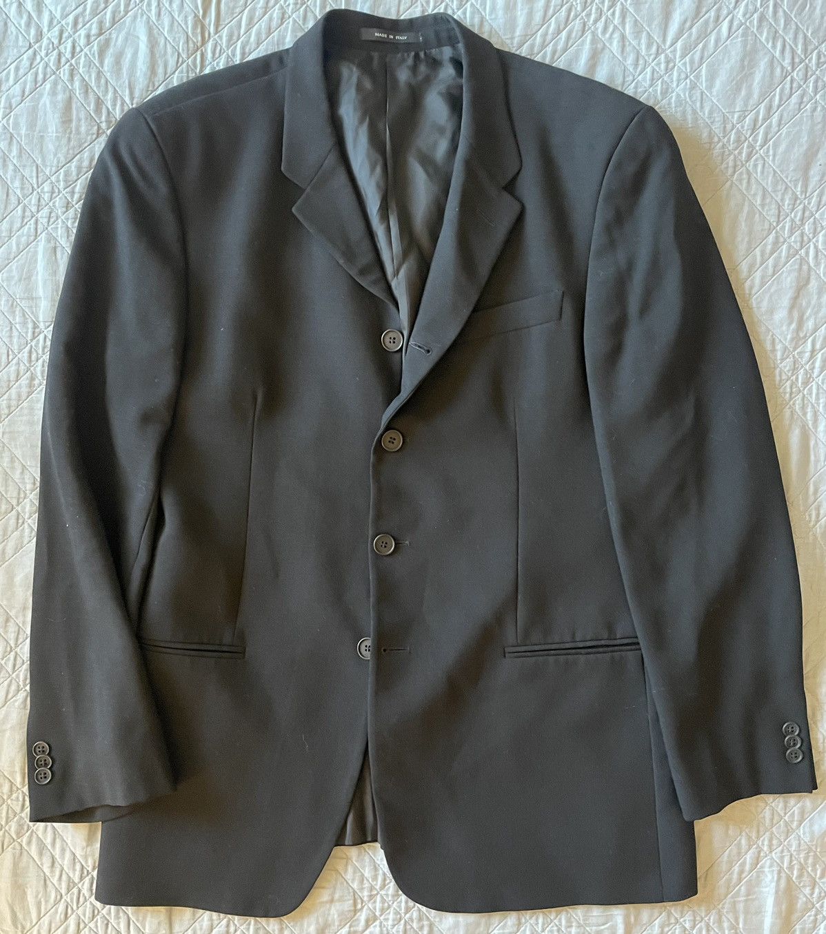 Emporio Armani 4-Button Wool Suit Jacket Size 42R - 1 Thumbnail