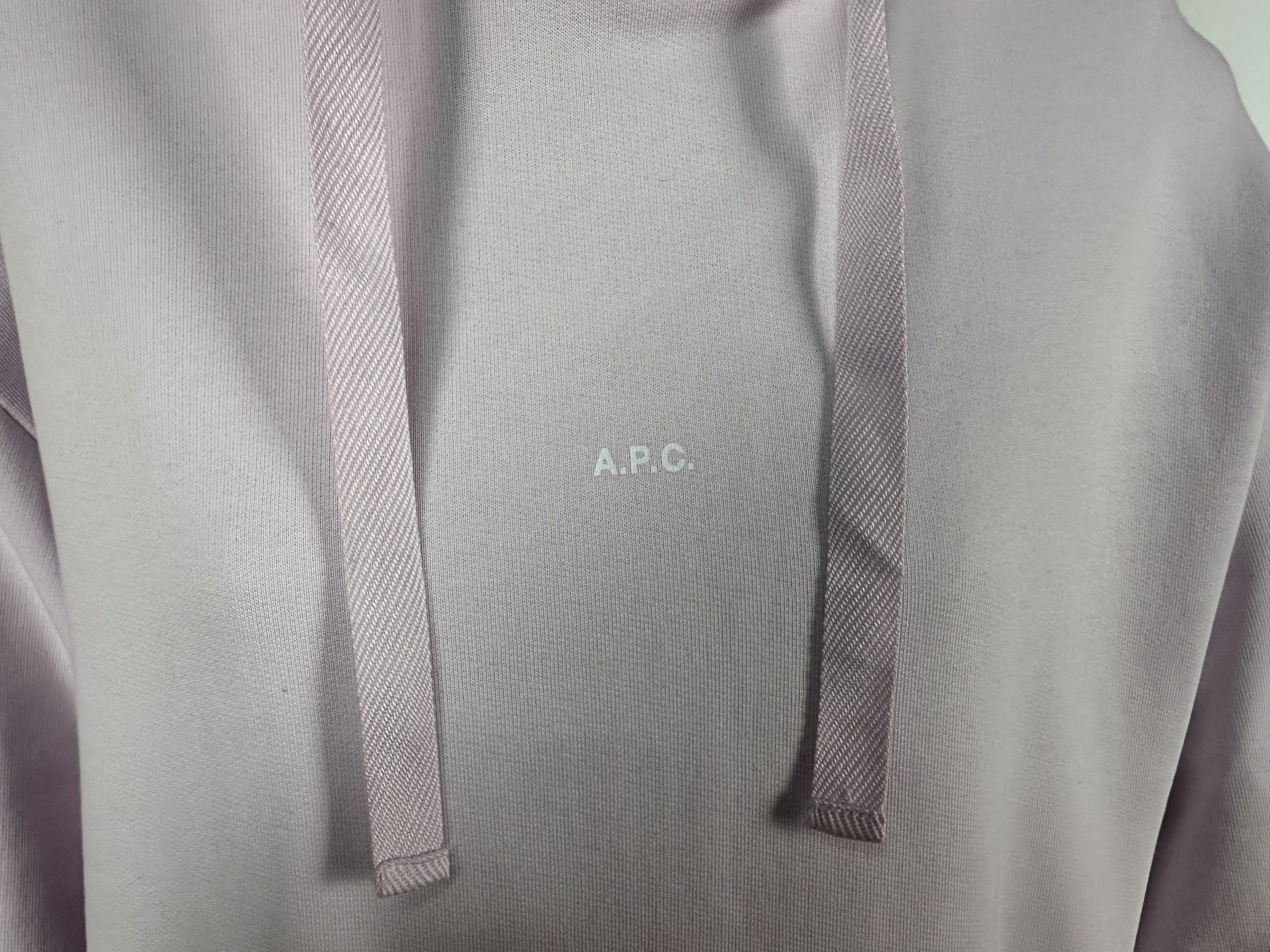 A.P.C. × Grailed A.P.C. Hoodie Pink Logo Womens Size M Size M / US 6-8 / IT 42-44 - 4 Thumbnail