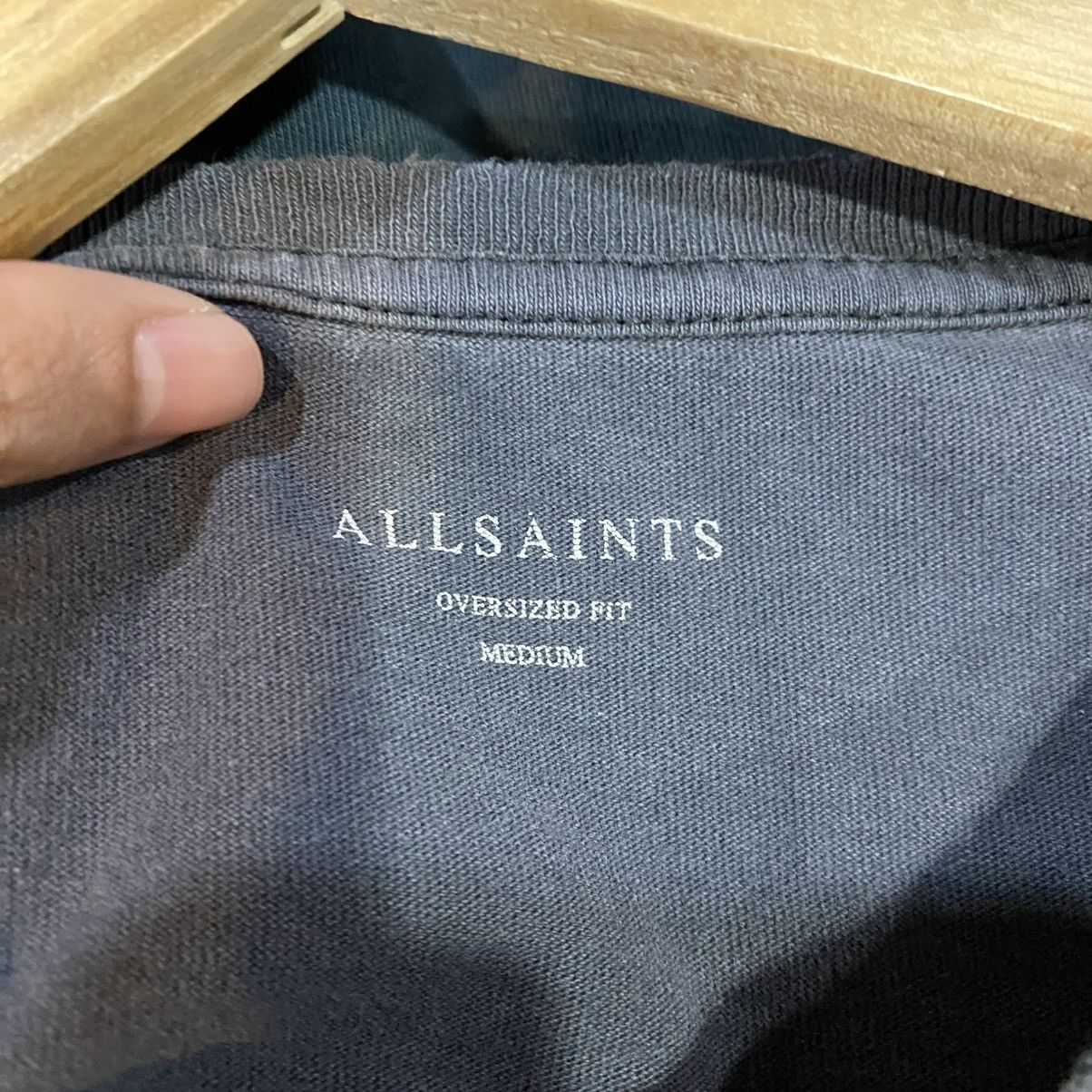 Allsaints × Vintage ALLSAINTS Vintage Over Print Horseshoe Avant-Garde T-shirt Size US M / EU 48-50 / 2 - 8 Thumbnail