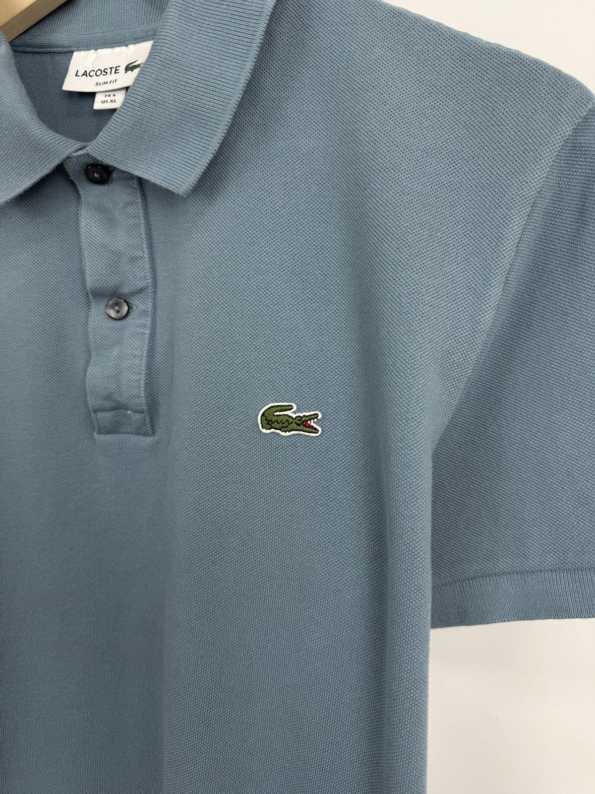 Lacoste 🇫🇷 Lacoste Slim Fit Polo T-Shirt Made in France Rare Retro Size US XL / EU 56 / 4 - 4 Thumbnail