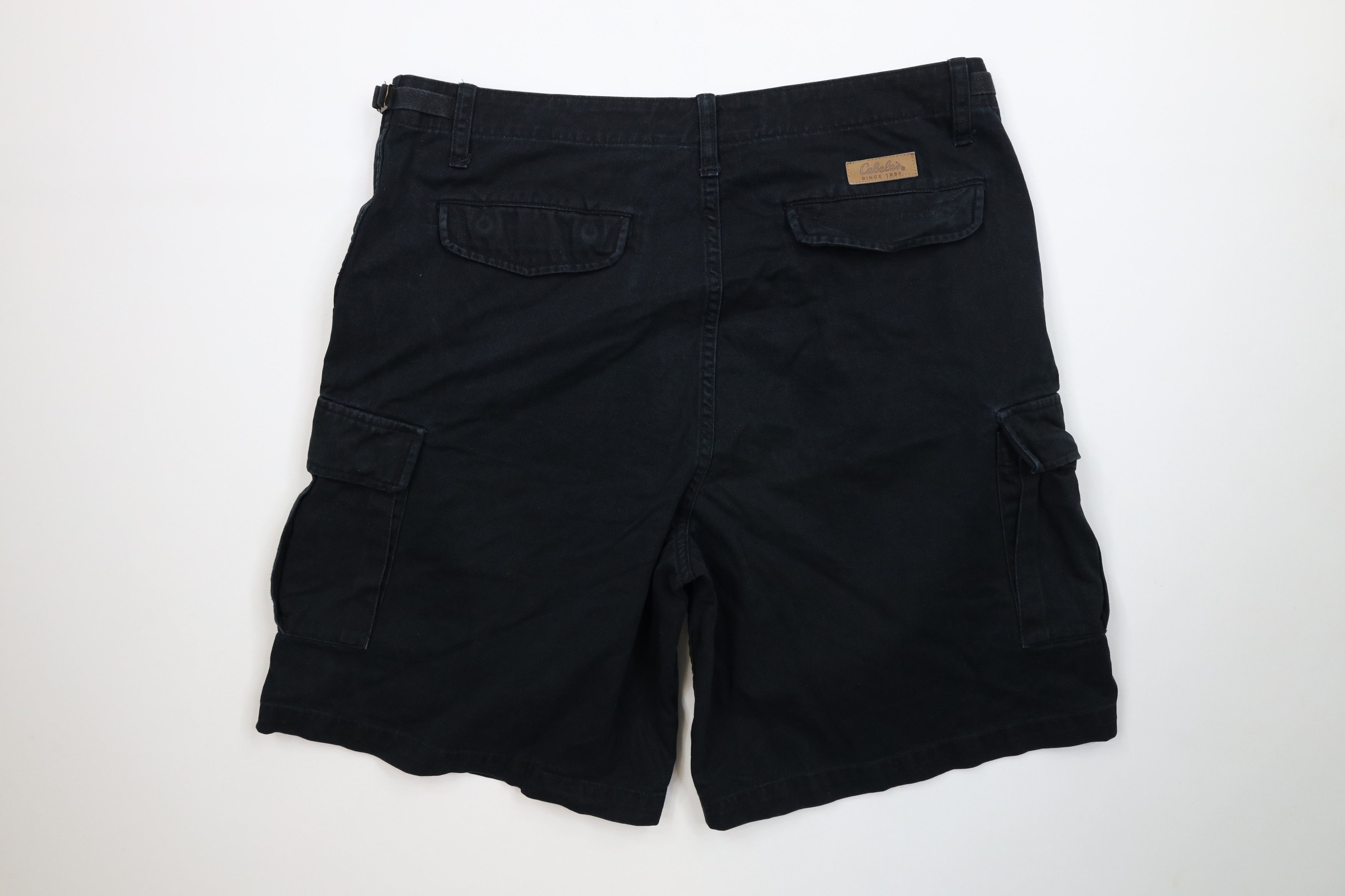 Cabelas Vintage Cabelas Heavyweight Cargo Shorts Black Cotton Size US 38 / EU 54 - 8 Thumbnail