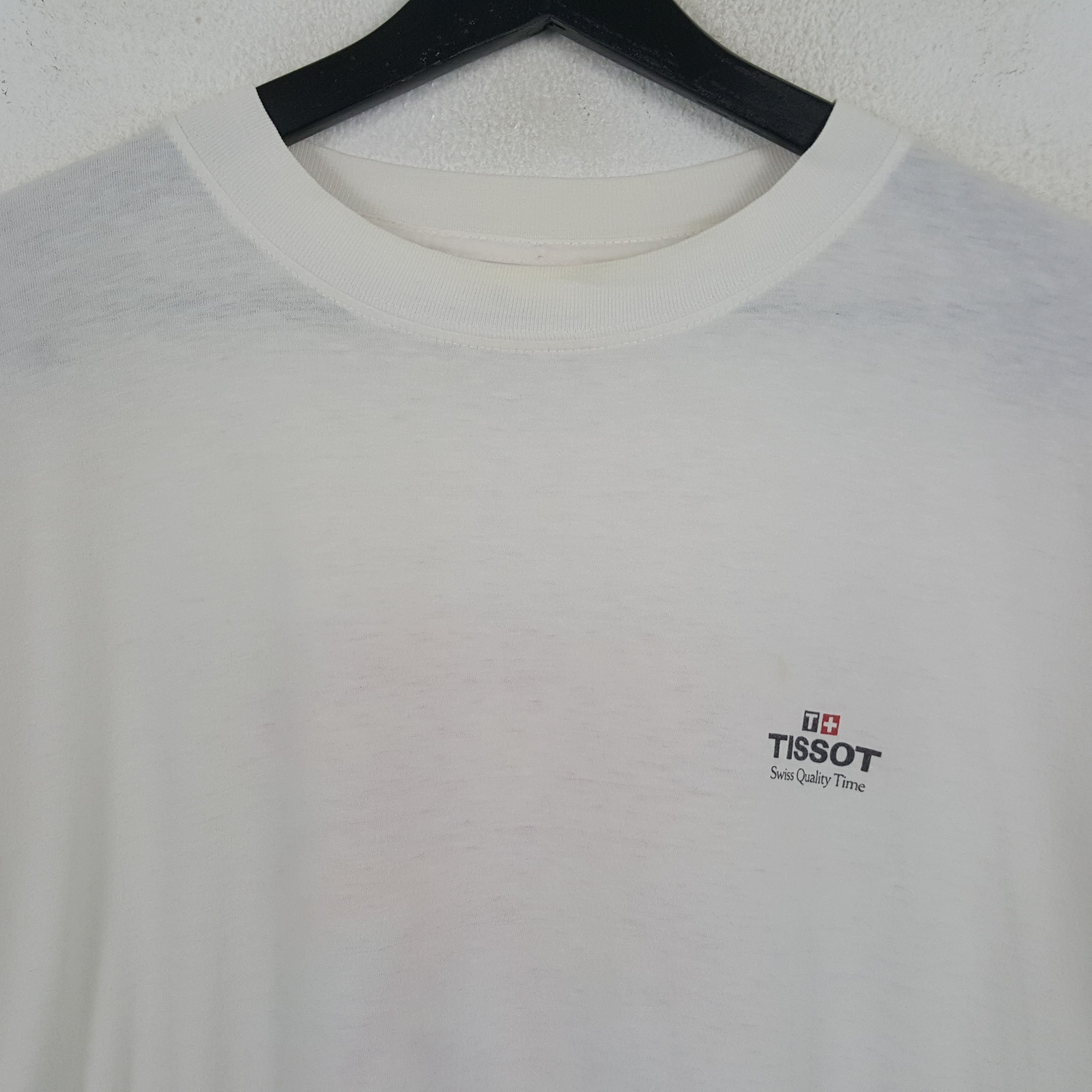 Tissot × Vintage TISSOT Watch Brand Back Print Design Tshirt Size US L / EU 52-54 / 3 - 4 Thumbnail