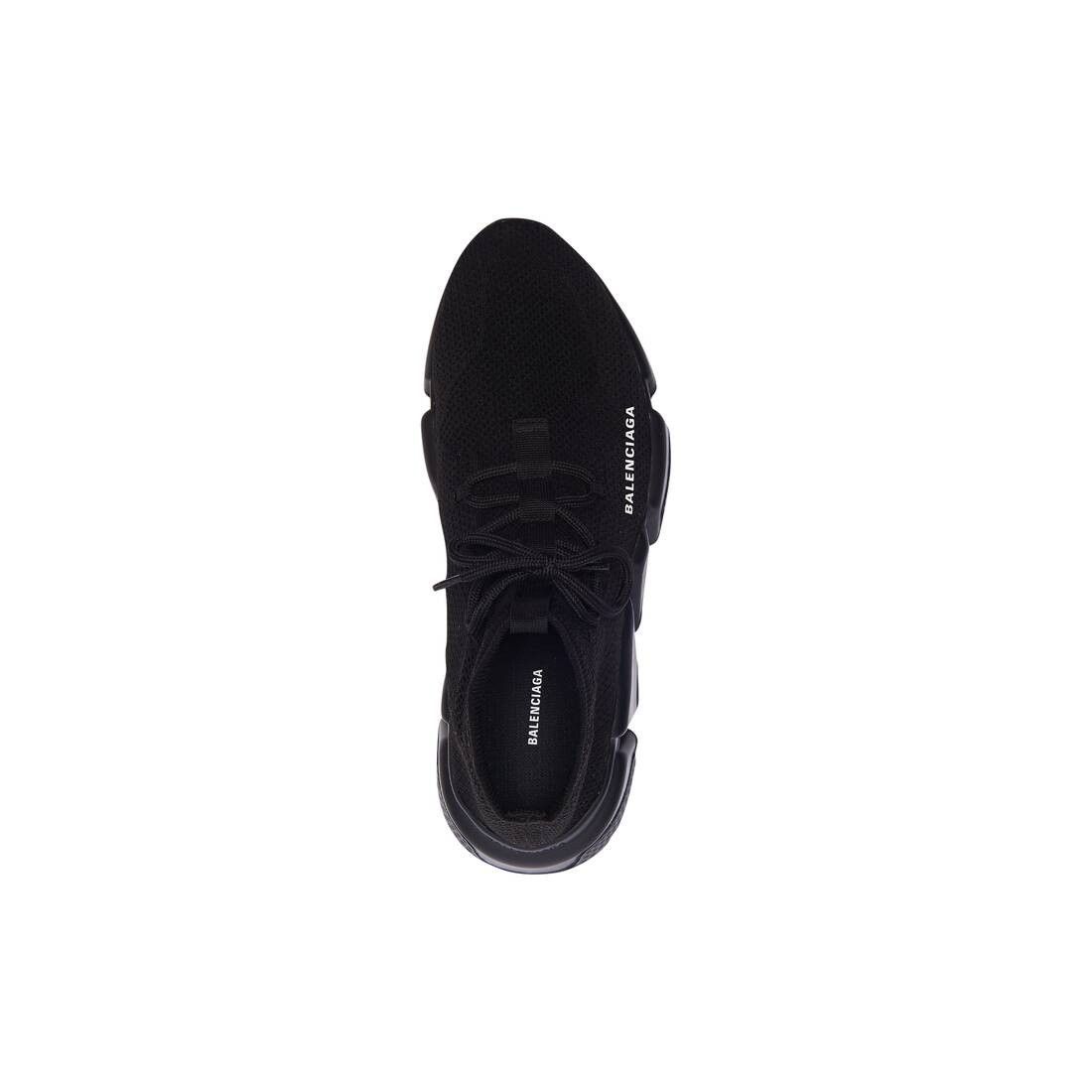 Balenciaga o1bcso1str1225 Speed Lace-Up Recycled Knit Sneakers in Black Size US 14 / EU 47 - 4 Thumbnail