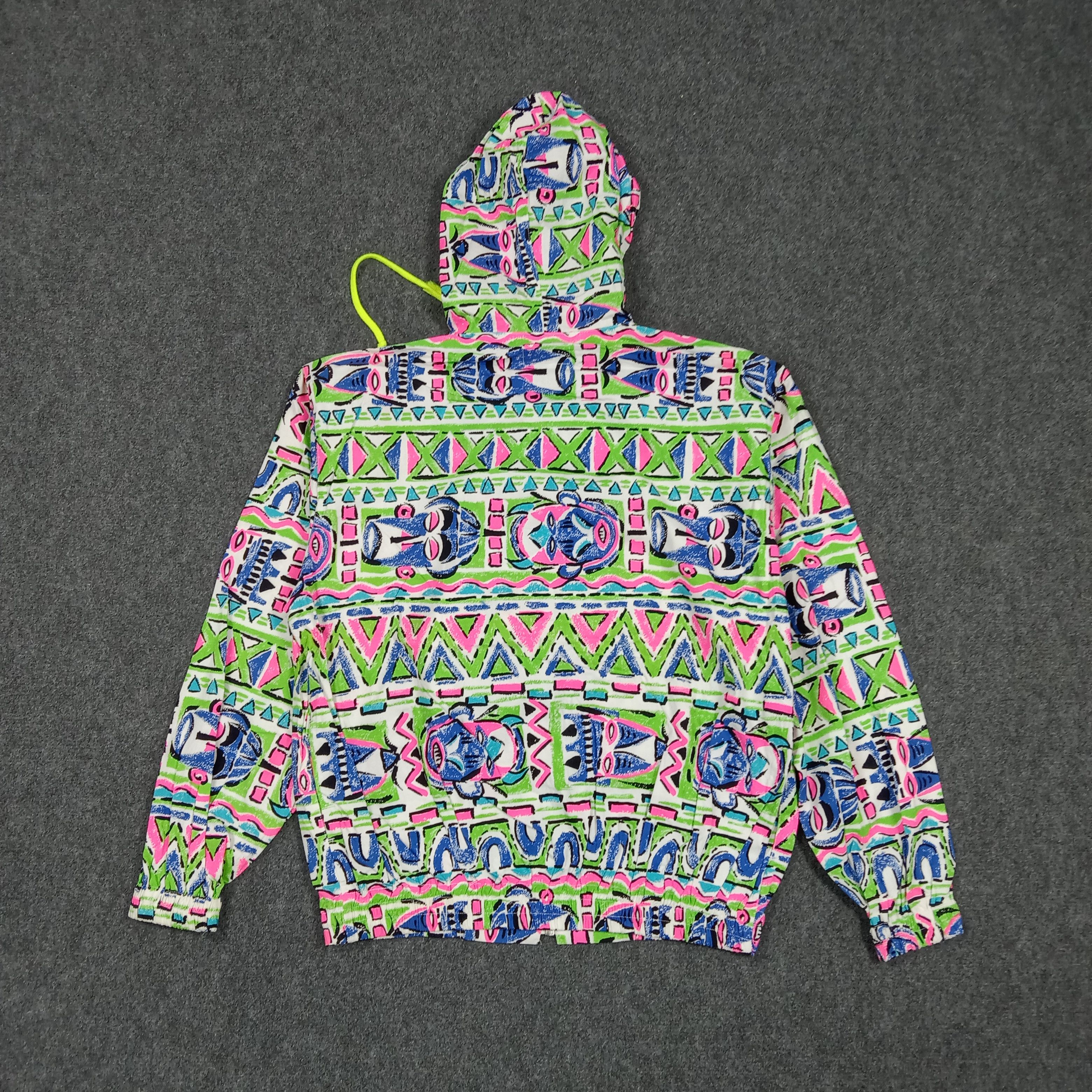 O'Neill Vintage 80s O'Neill Surf Neon Geometric Retro Jacket C282N1 Size US M / EU 48-50 / 2 - 4 Thumbnail
