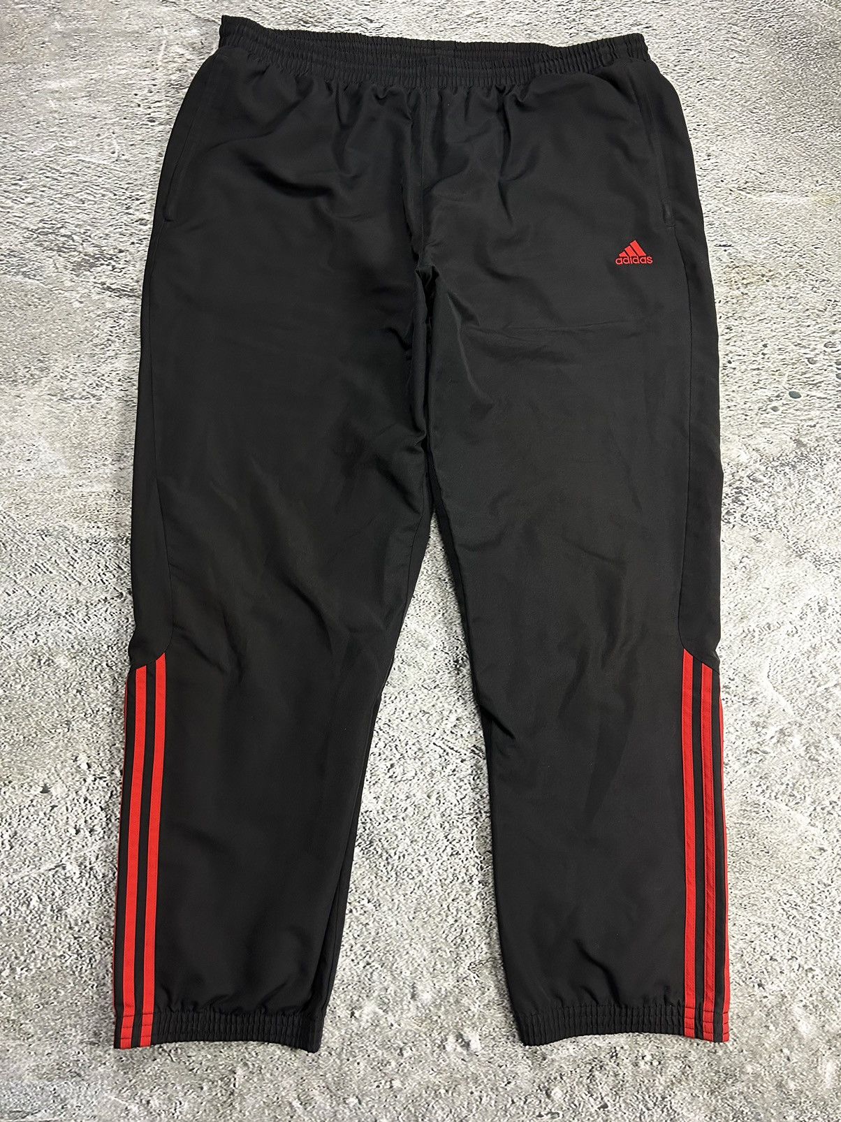 Red and black adidas pants clearance