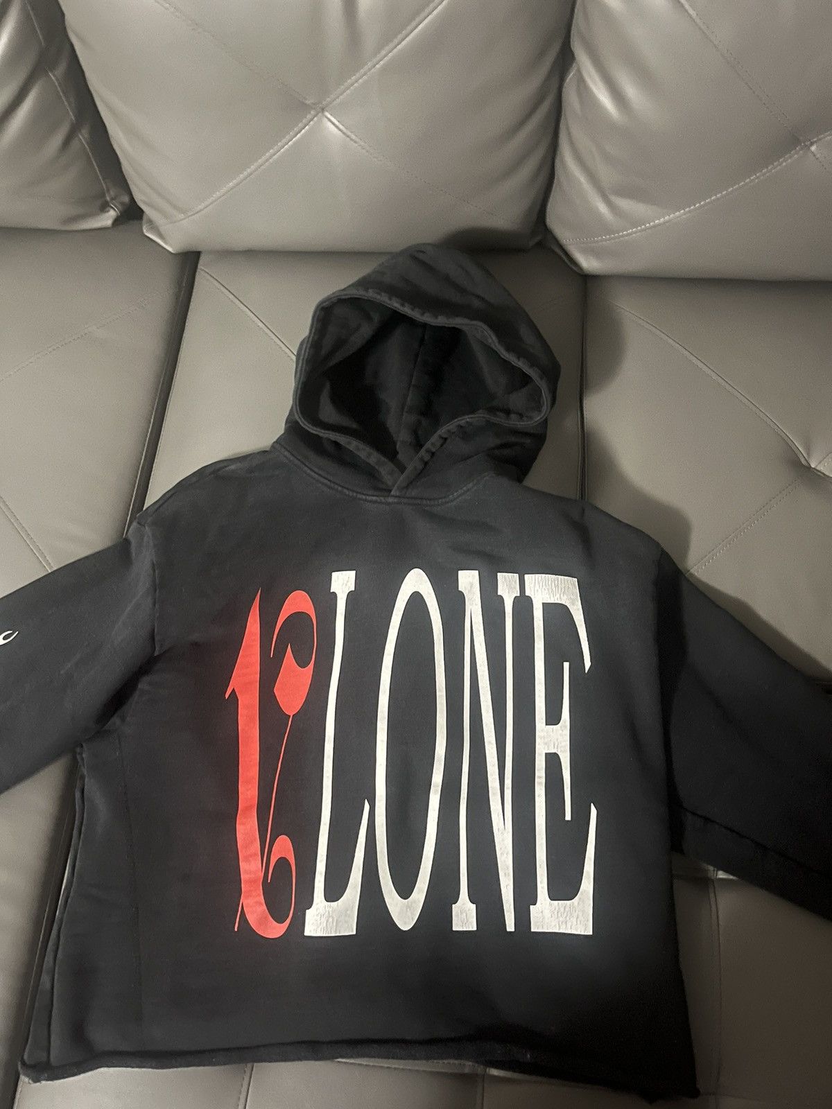 image of Palm Angels x Vlone Hoodie in Red, Men's (Size Small)