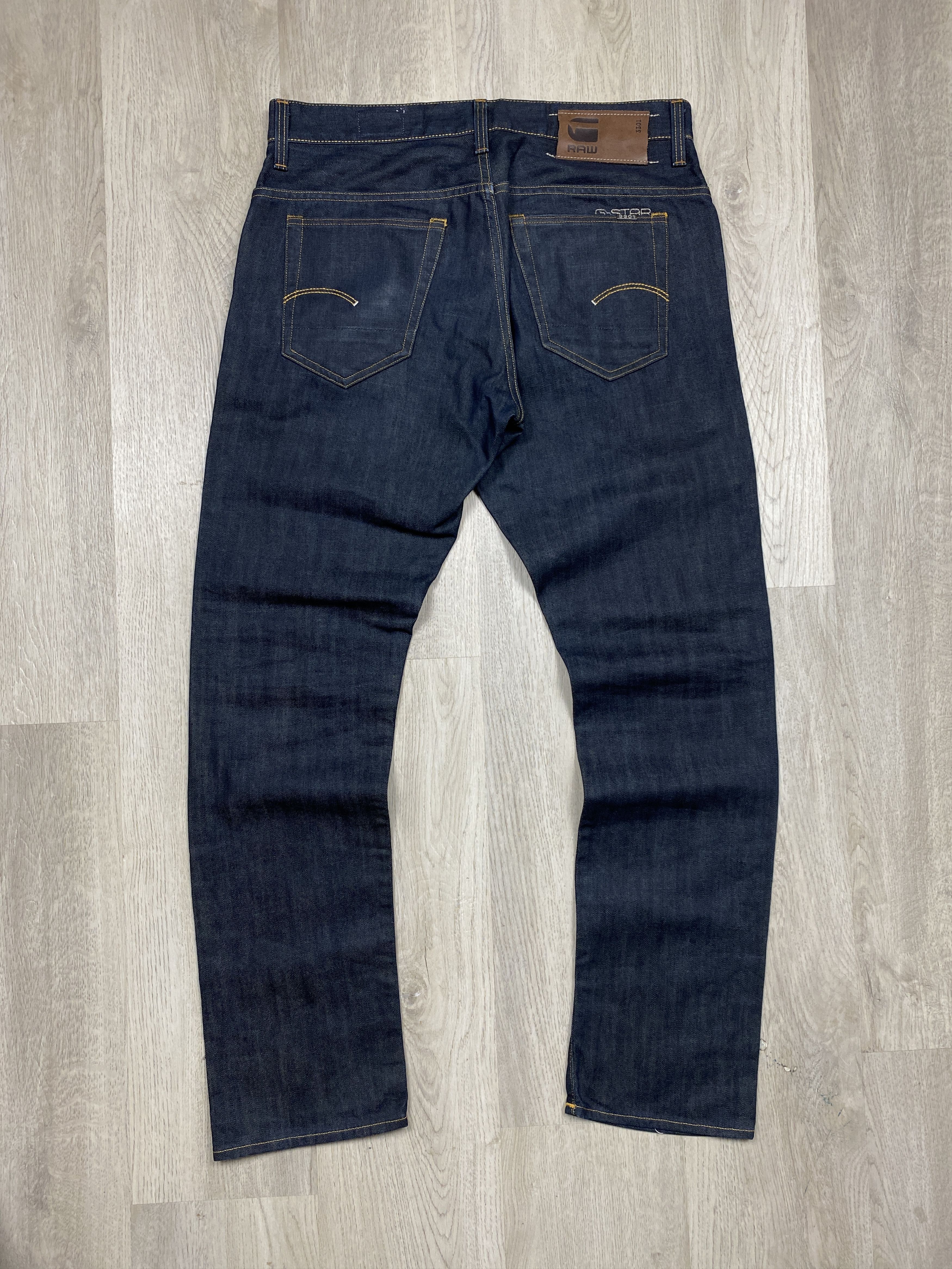 G-Star G Star Raw 3301 Slim Mens Denim Pants Jeans Size US 34 / EU 50 - 7 Thumbnail