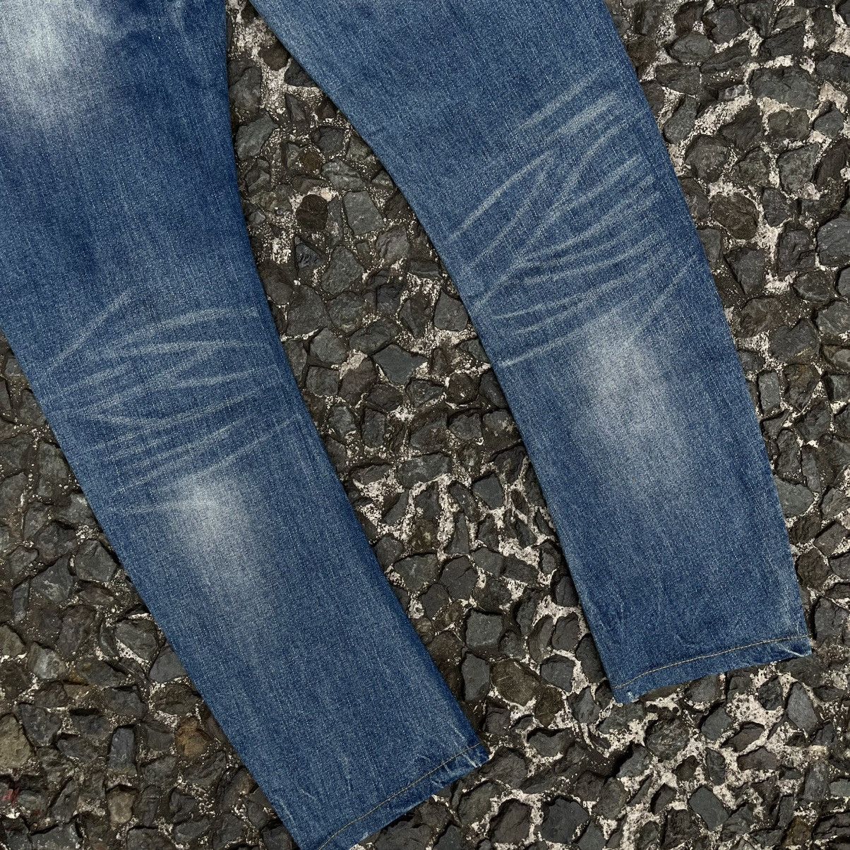 RRL Ralph Lauren Vintage Double RL Cut 528 Slim Boot Distressed Denim Size US 31 - 19 Thumbnail