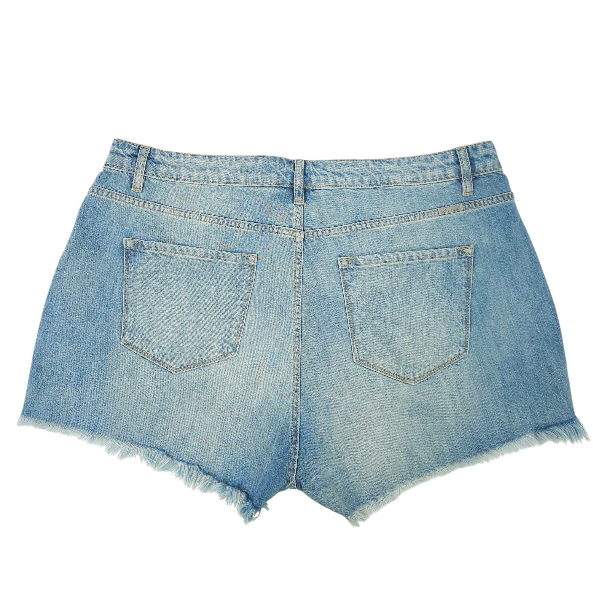 Kancan USA KanCan Isabelle Ultra High Rise Mom Shorts Womens XL Light Size 38" / US 16 / IT 52 - 2 Thumbnail