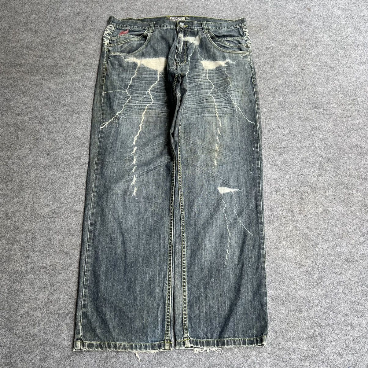 Ed Hardy Vintage Crazy Miskeen Y2k Jeans Size US 42 / EU 58 - 3 Thumbnail
