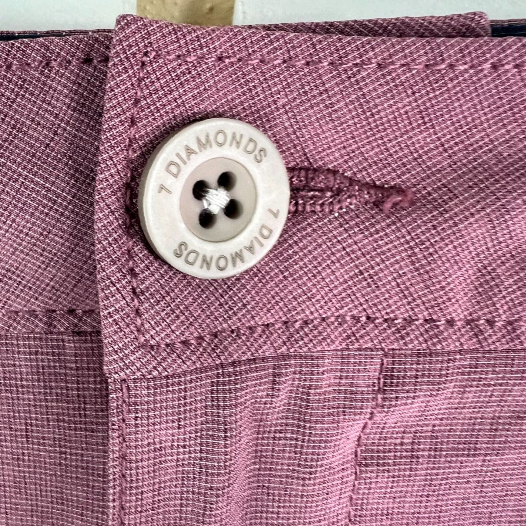 Vintage 7 Diamonds Dynamic Performance Golf Shorts Mens Size 38 Mauve Size US 38 / EU 54 - 3 Thumbnail