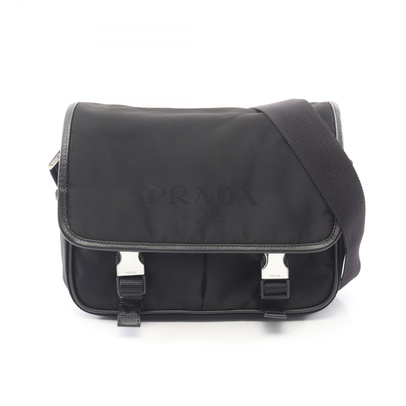 Prada Prada PRADA Nylon Saffiano Leather Shoulder Bag Textile Shoulder Bag DUTY FREE for USA Size ONE SIZE - 1 Thumbnail