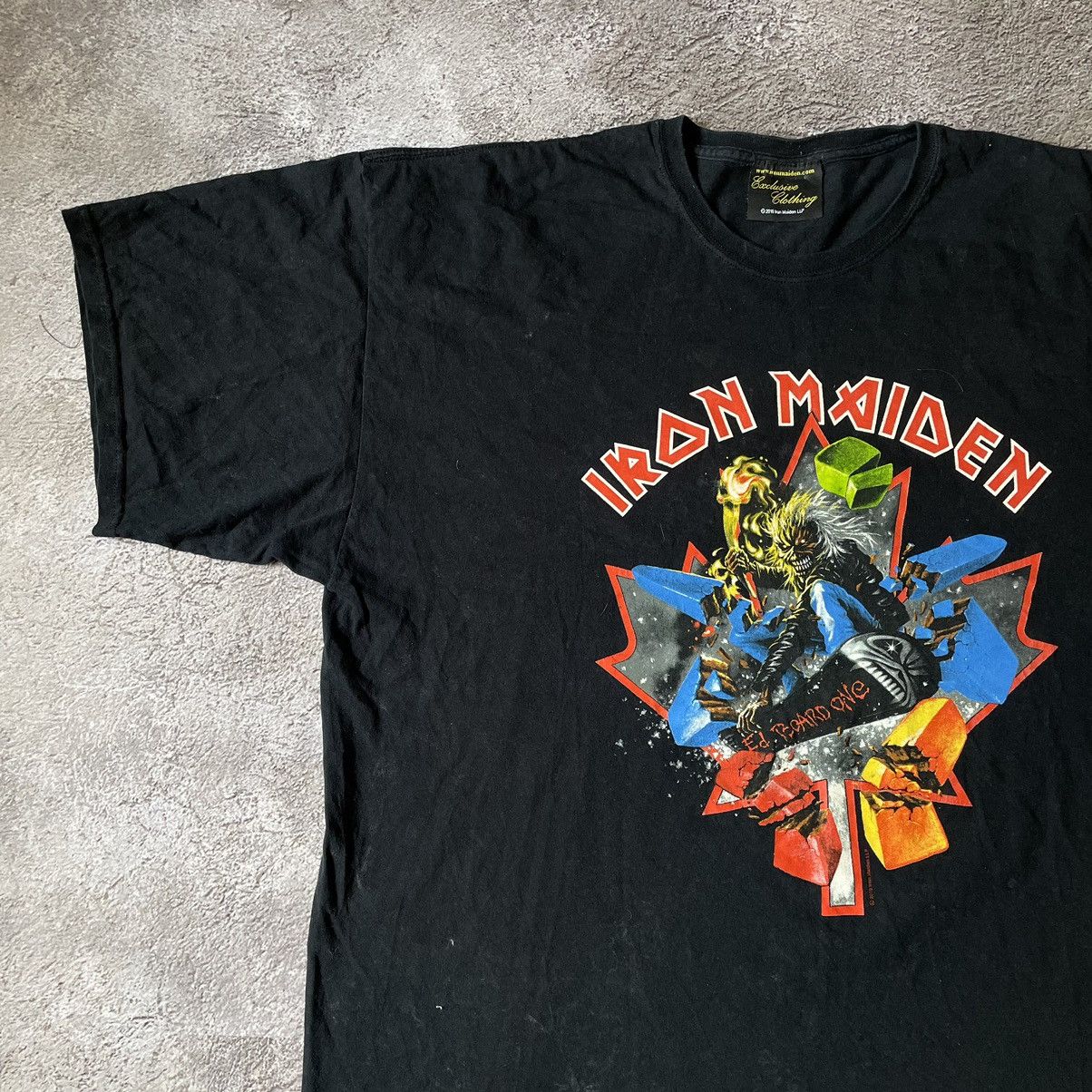 Vintage Vintage 90s Iron Maiden Band Tee Graphic Punk Grunge XXL Size US XXL / EU 58 / 5 - 4 Thumbnail