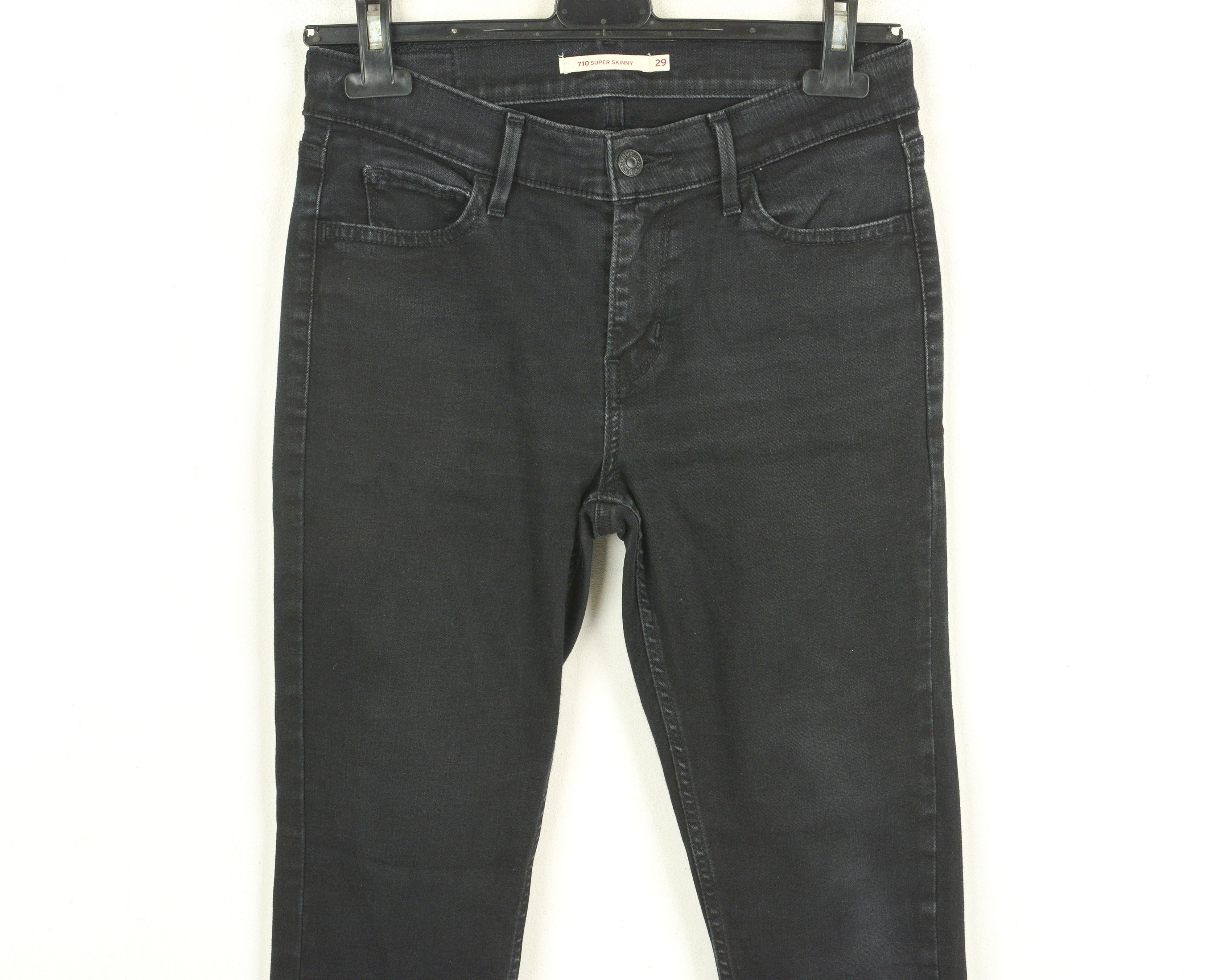 Levi's STRAUSS Women 710 Super Skinny W29 L30 Mid Rise Jeans Size 29" - 2 Thumbnail