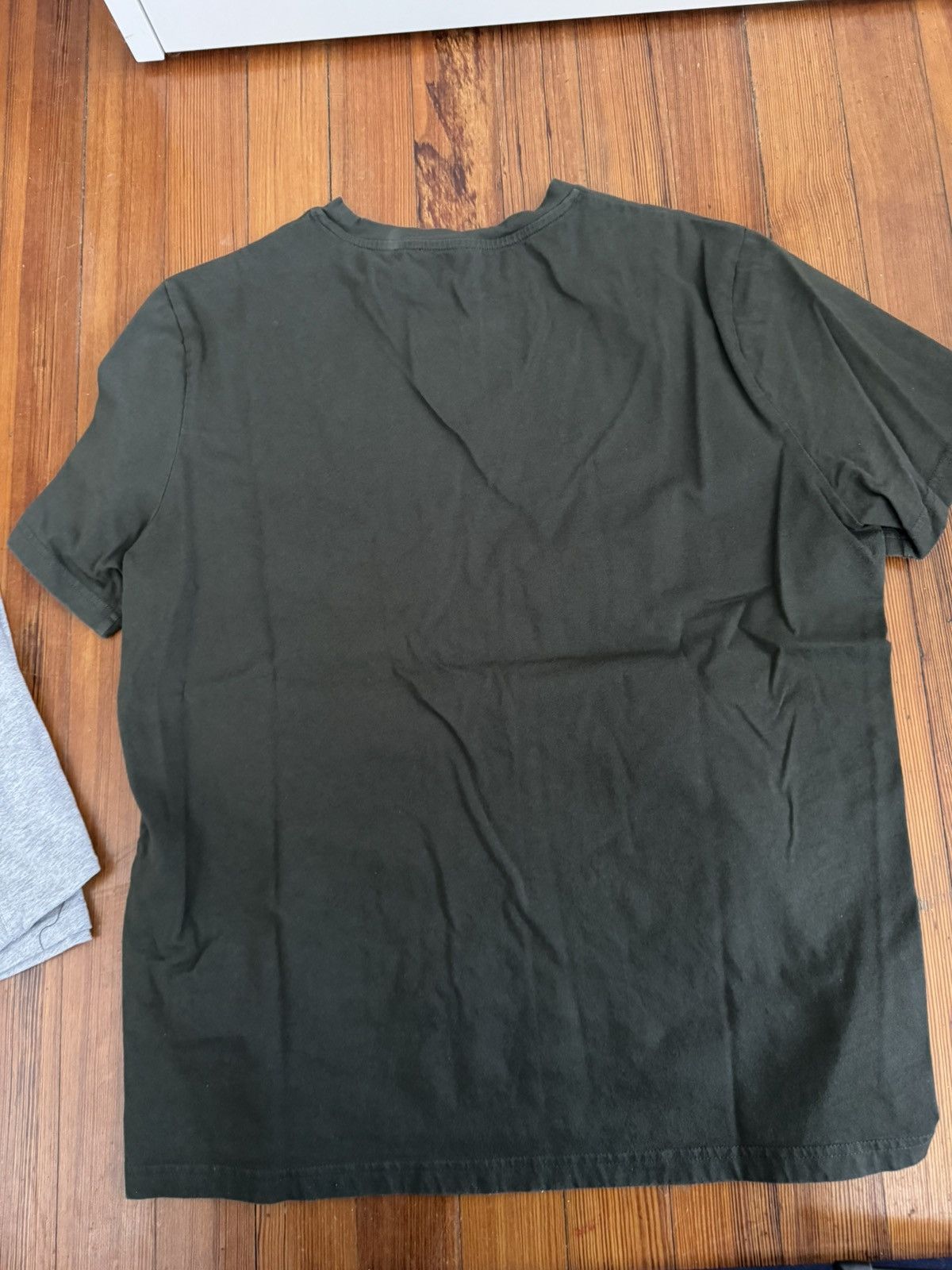A.P.C. A.P.C logo tee dark olive Size US L / EU 52-54 / 3 - 3 Thumbnail