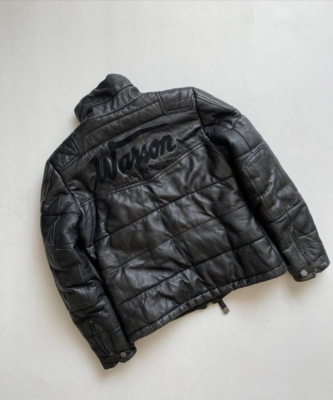 Vintage Vintage Warson motors leather jacket RARE Size US XL / EU 56 / 4 - 1 Thumbnail