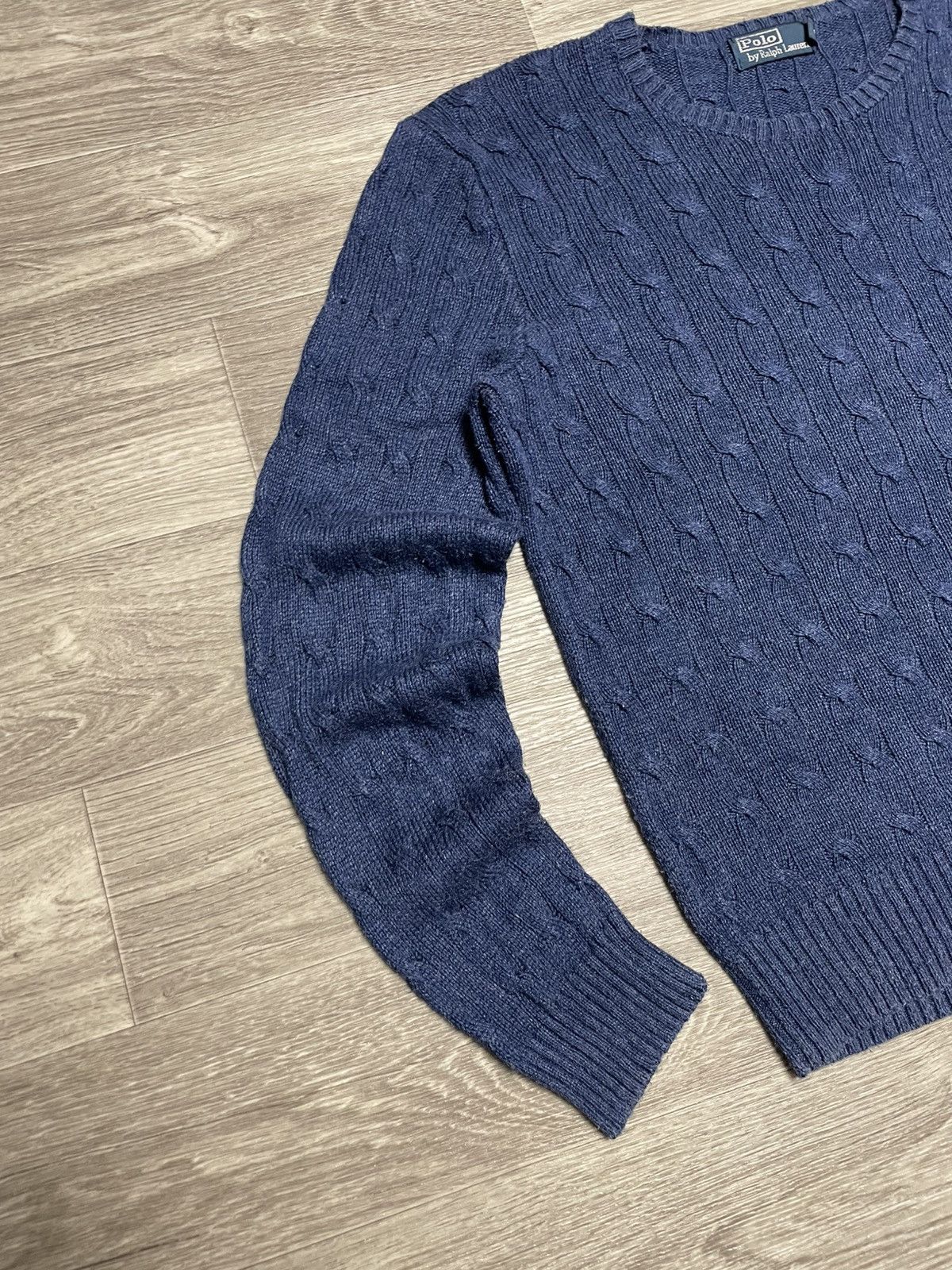 Polo Ralph Lauren Vintage Polo Ralph Lauren 100% Silk Cable Knit Sweater Size L / US 10 / IT 46 - 4 Thumbnail