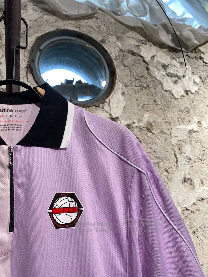 Martine Rose Martine Rose Pink and purple double jersey short-sleeved T Size US XS / EU 42 / 0 - 3 Thumbnail