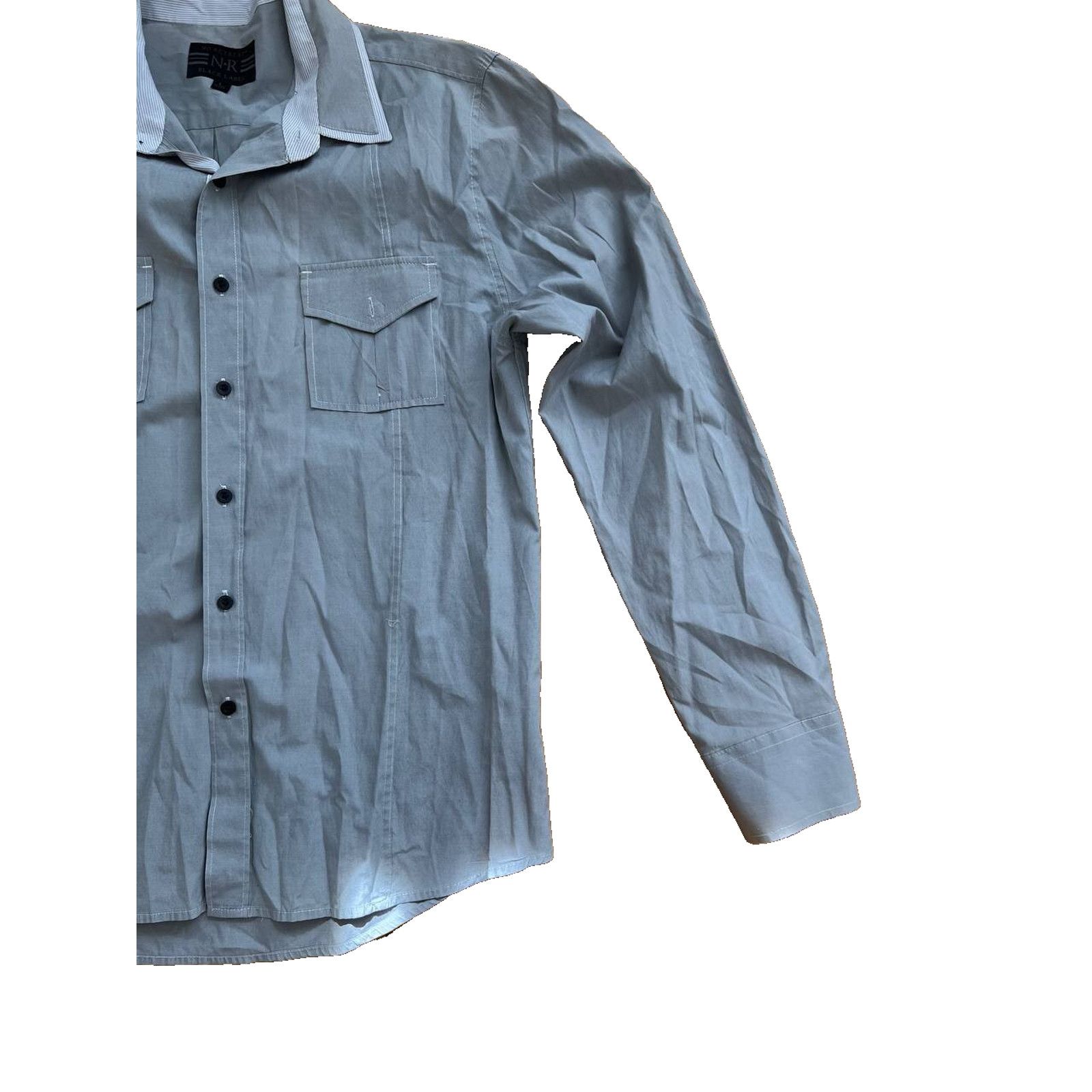 Black Label Black Label Button Down Long Sleeve Shirt White L A000826 Size US L / EU 52-54 / 3 - 9 Thumbnail